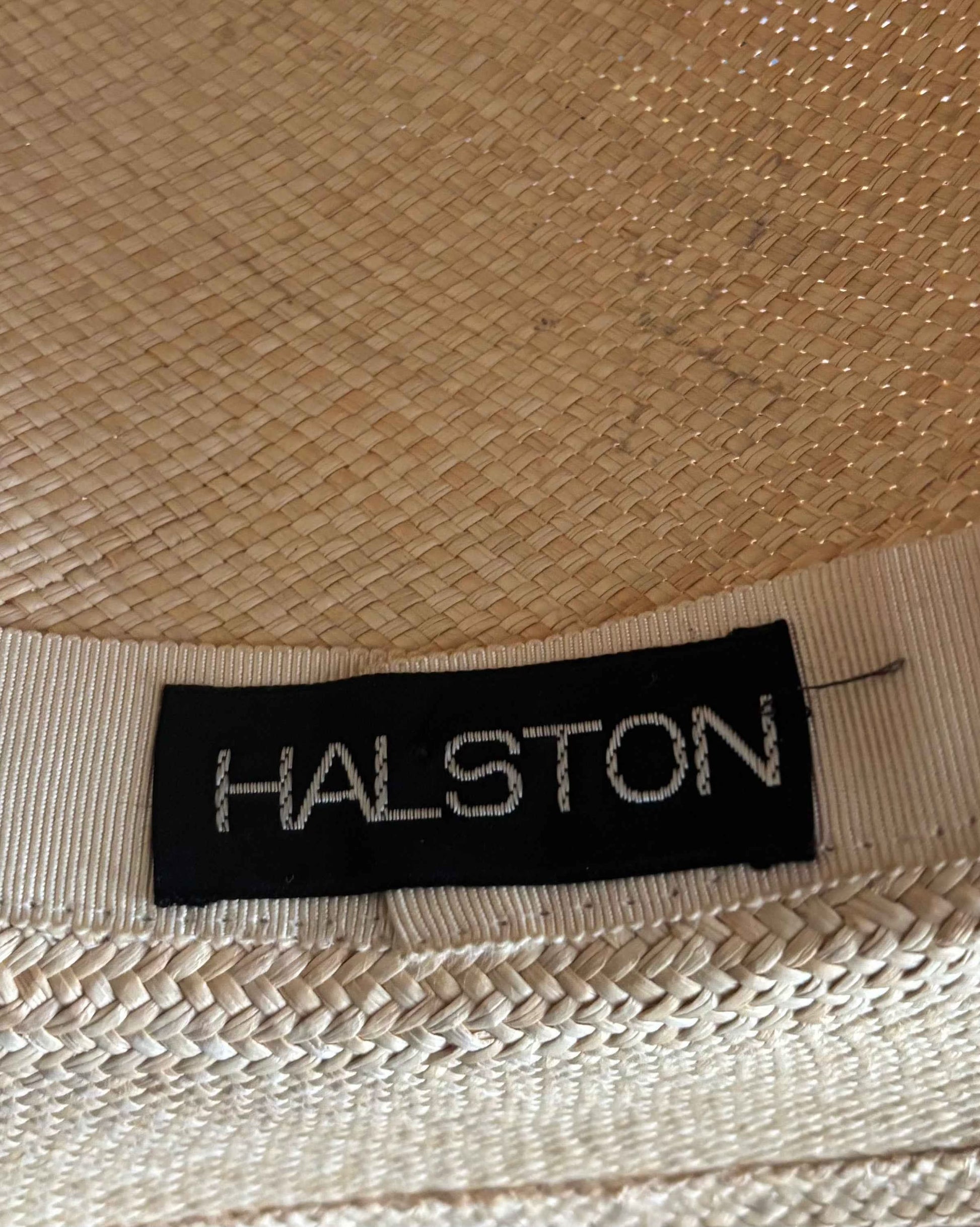 Halston 1970s Straw Hat