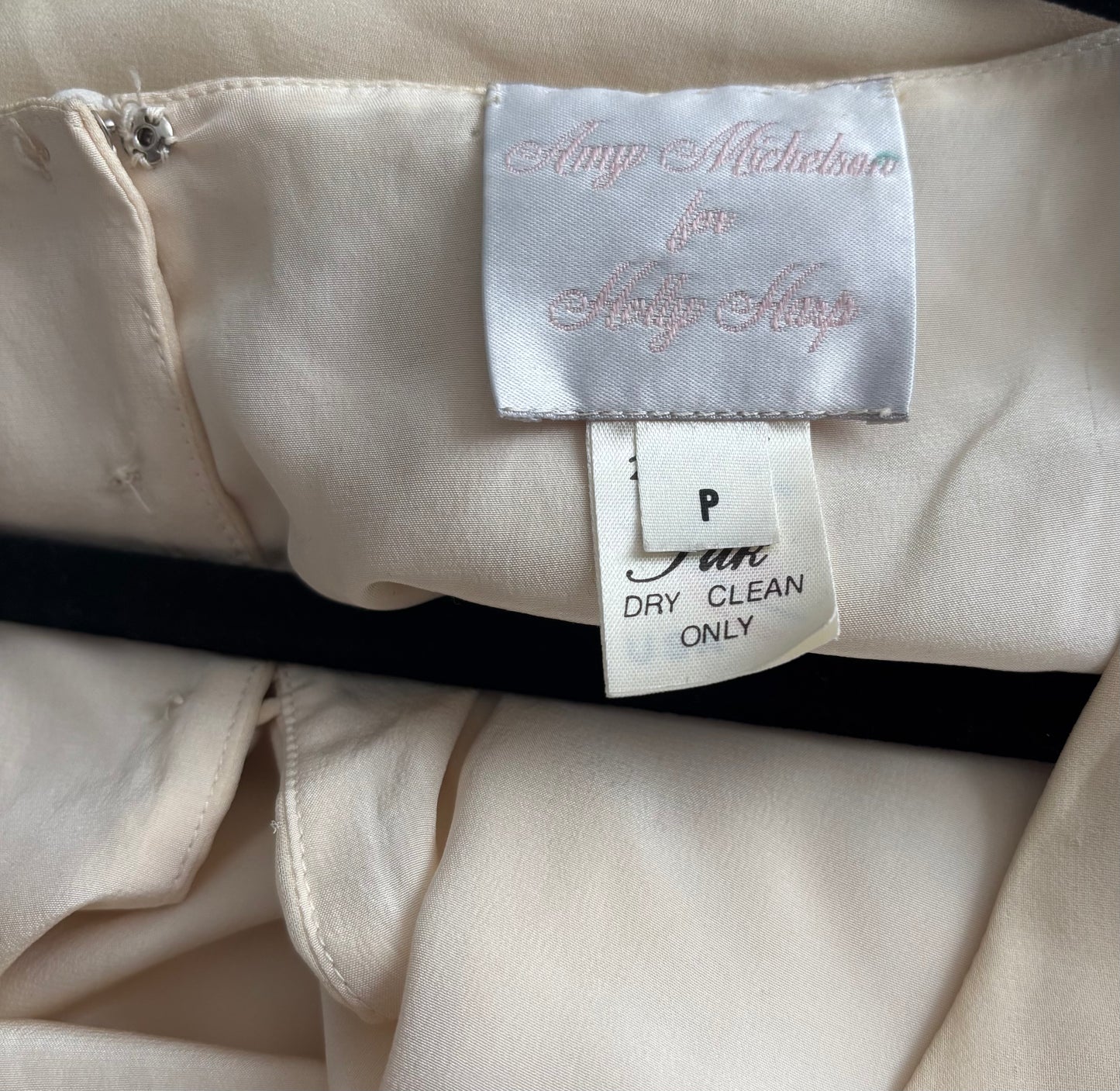 Holly Harp 1990s Ivory Silk Dress
