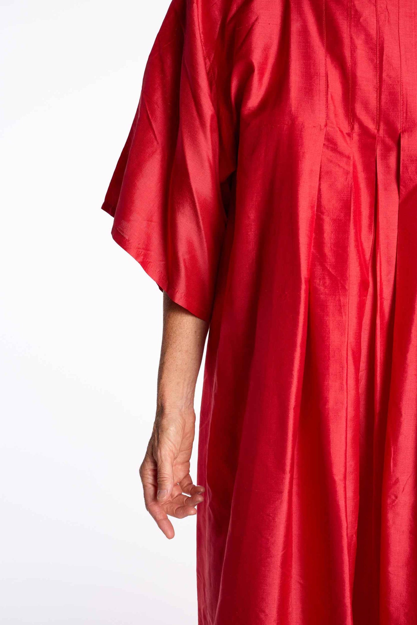 Silk 1980s Cherry Caftan