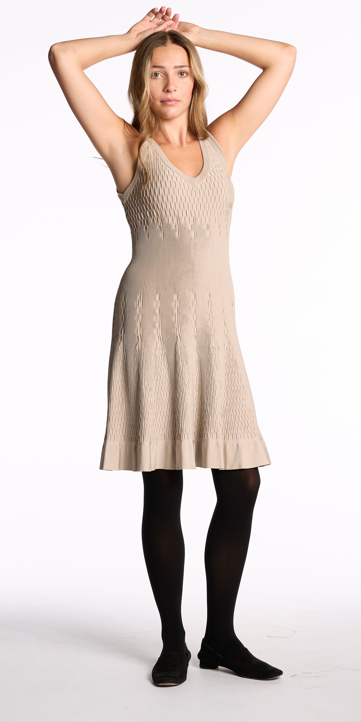 Alaïa 2000s Silver Stretch Dress