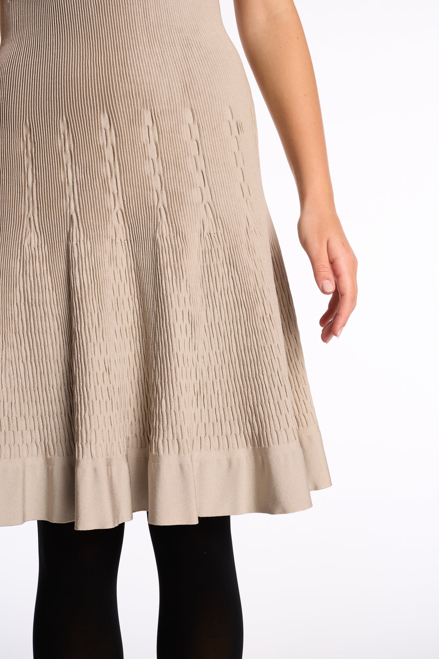 Alaïa 2000s Silver Stretch Dress