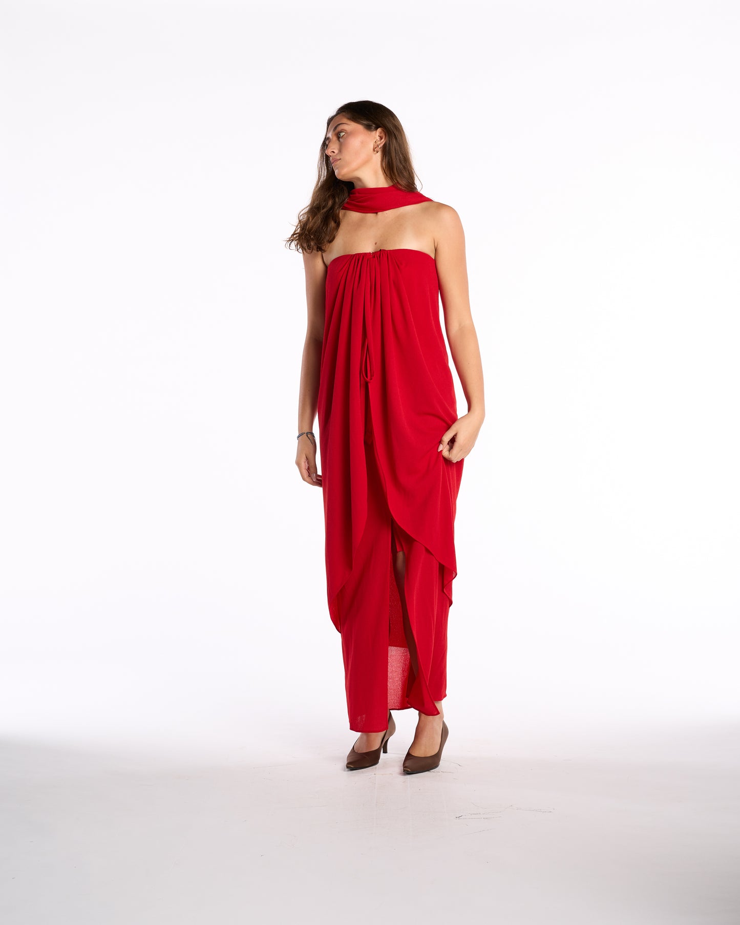 Bill Blass Fall 1976 Crepe Tulip Gown
