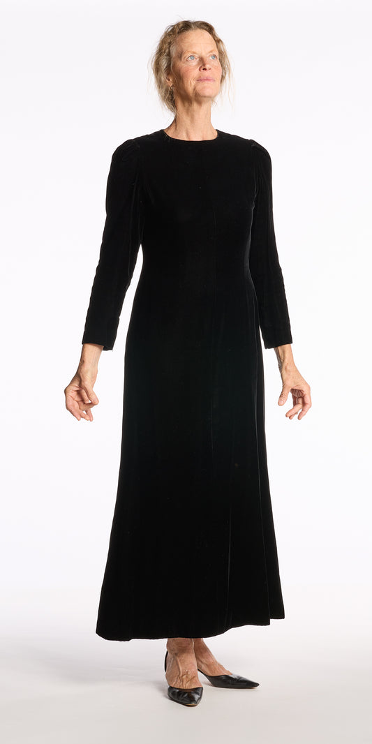 Bill Blass 1980s Velvet Gown