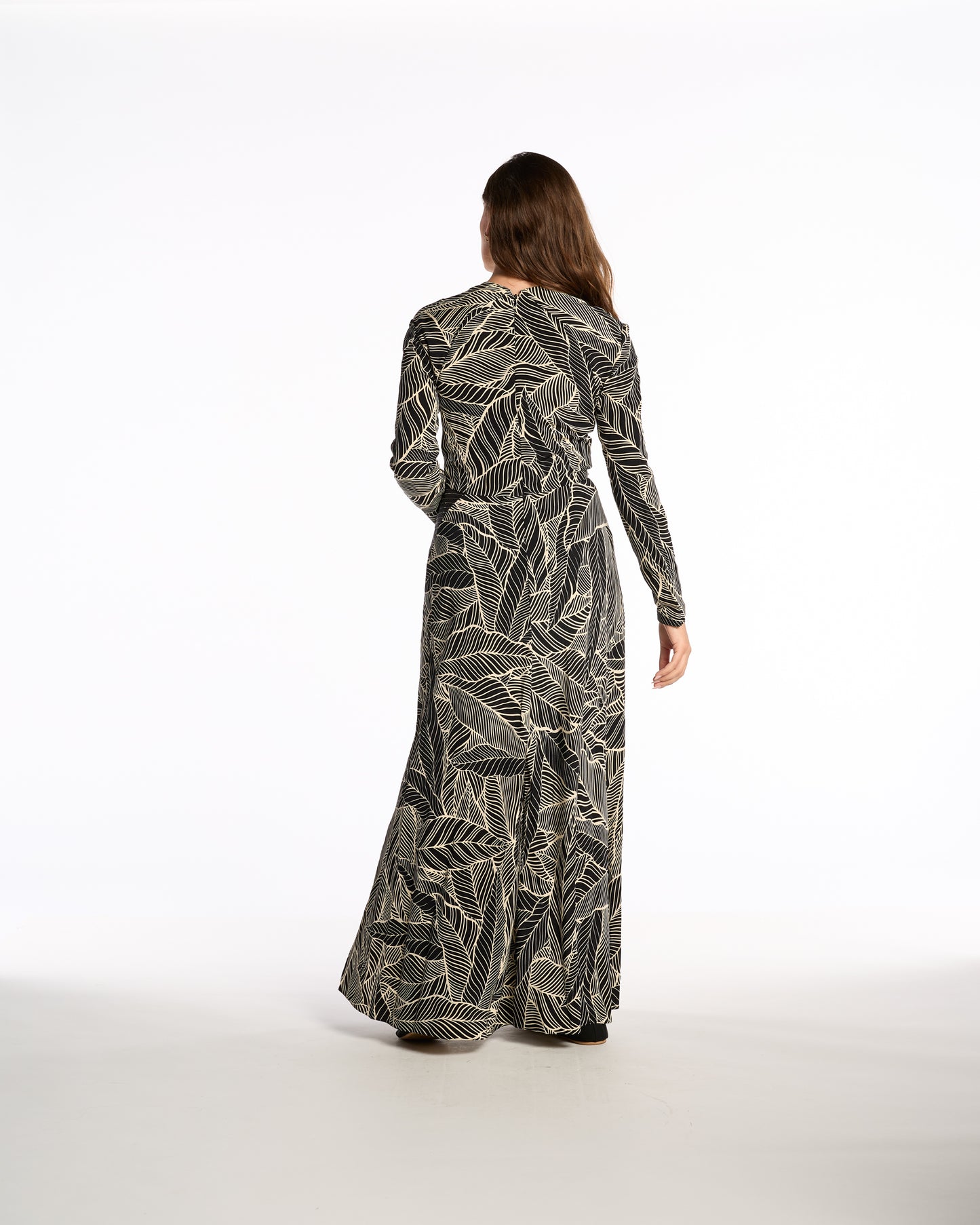 Geoffrey Beene 1990s Printed Pieced Gown