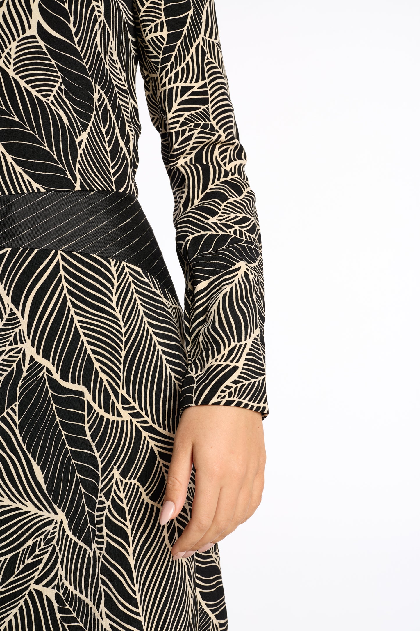 Geoffrey Beene 1990s Printed Pieced Gown