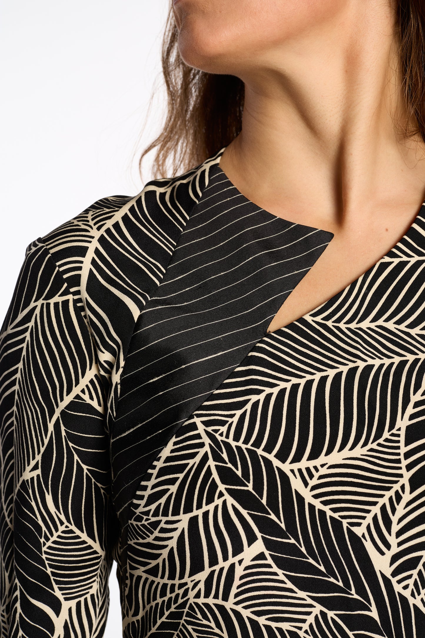 Geoffrey Beene 1990s Printed Pieced Gown