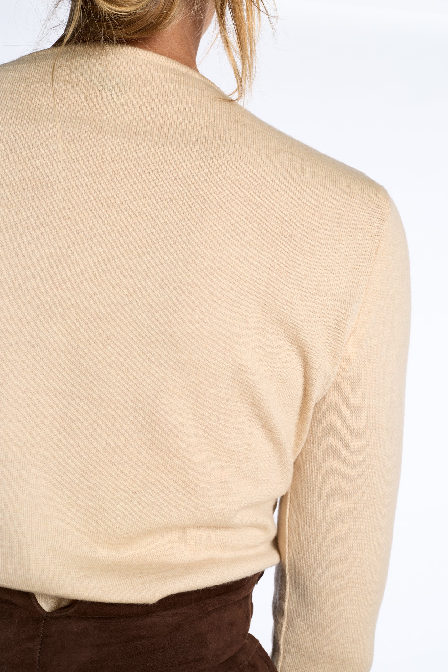 Giorgio Armani 1990s Oatmeal Wool Blend Sweater