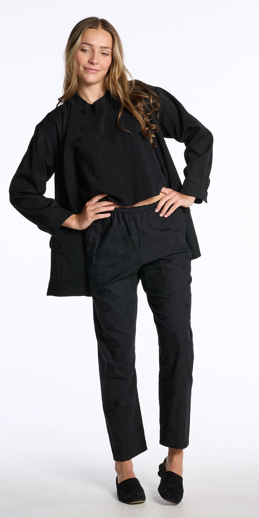 Junya Watanabe Comme des Garçons SS 2005 Black Wool Jacquard Pants