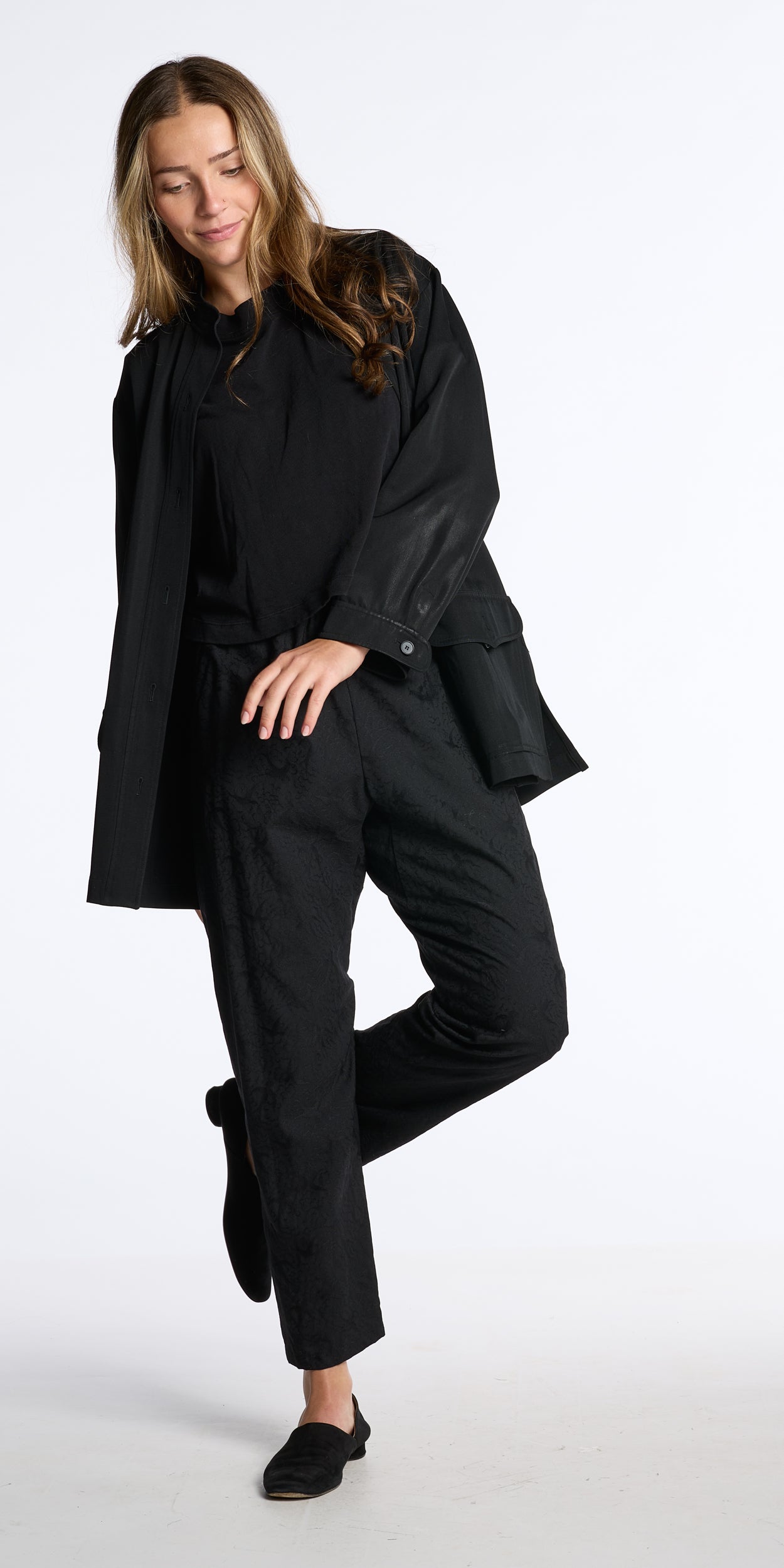 Junya Watanabe Comme des Garçons SS 2005 Black Wool Jacquard Pants