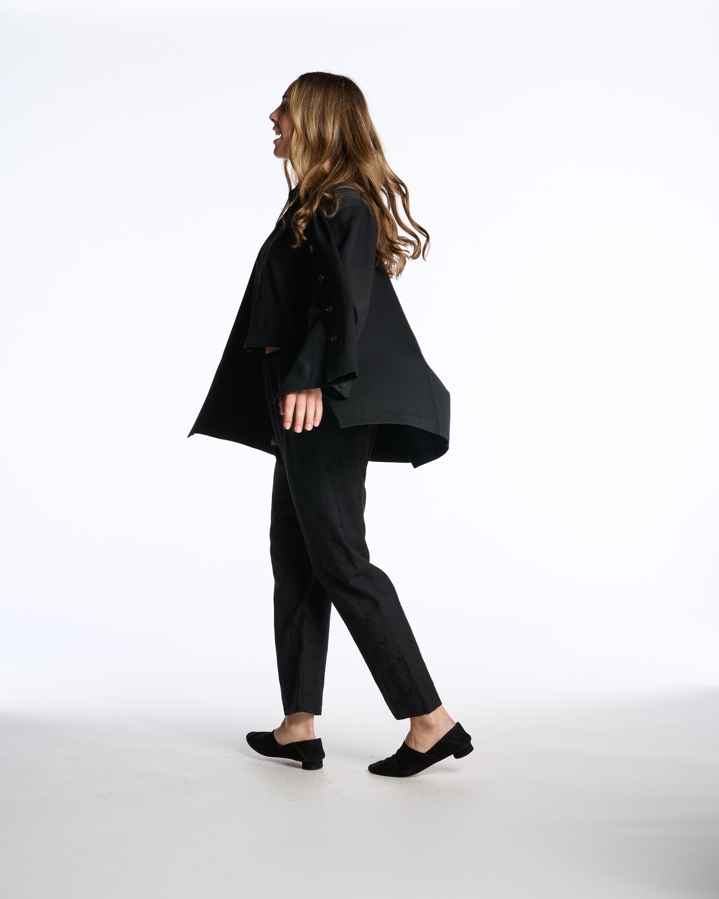 Junya Watanabe Comme des Garçons SS 2005 Black Wool Jacquard Pants