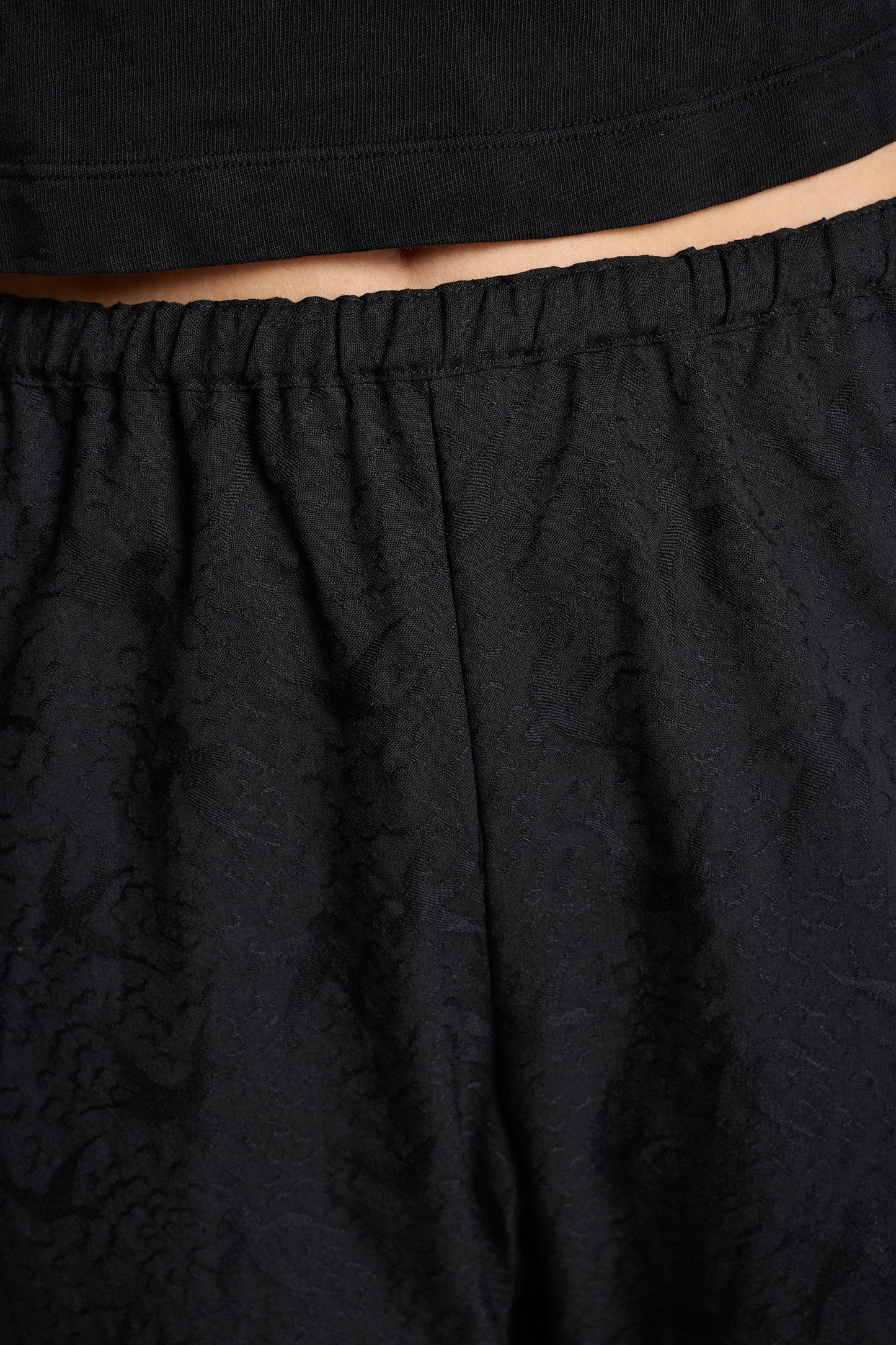 Junya Watanabe Comme des Garçons SS 2005 Black Wool Jacquard Pants