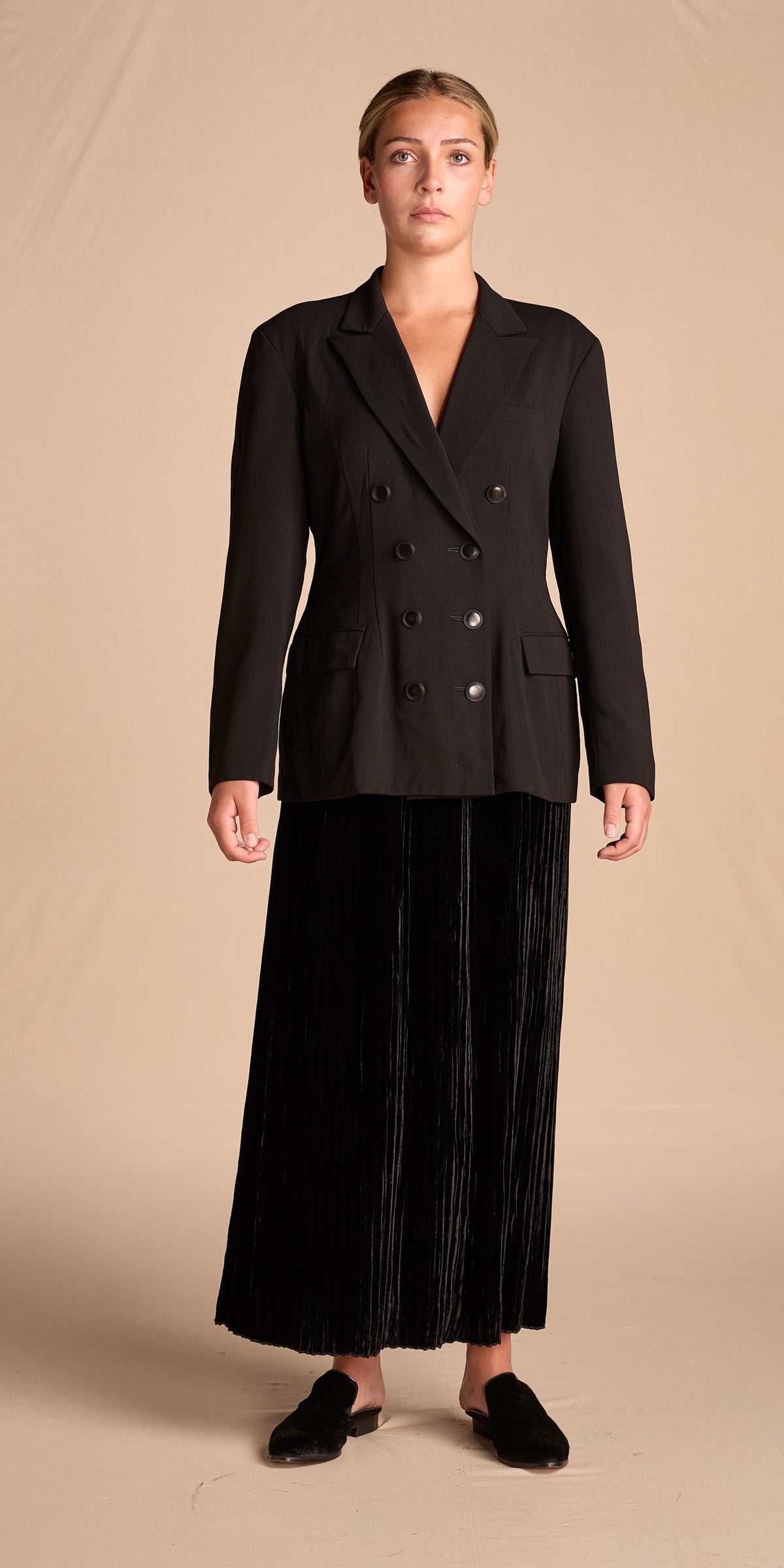 Holly Harp 1980s-1990s Velvet Skirt