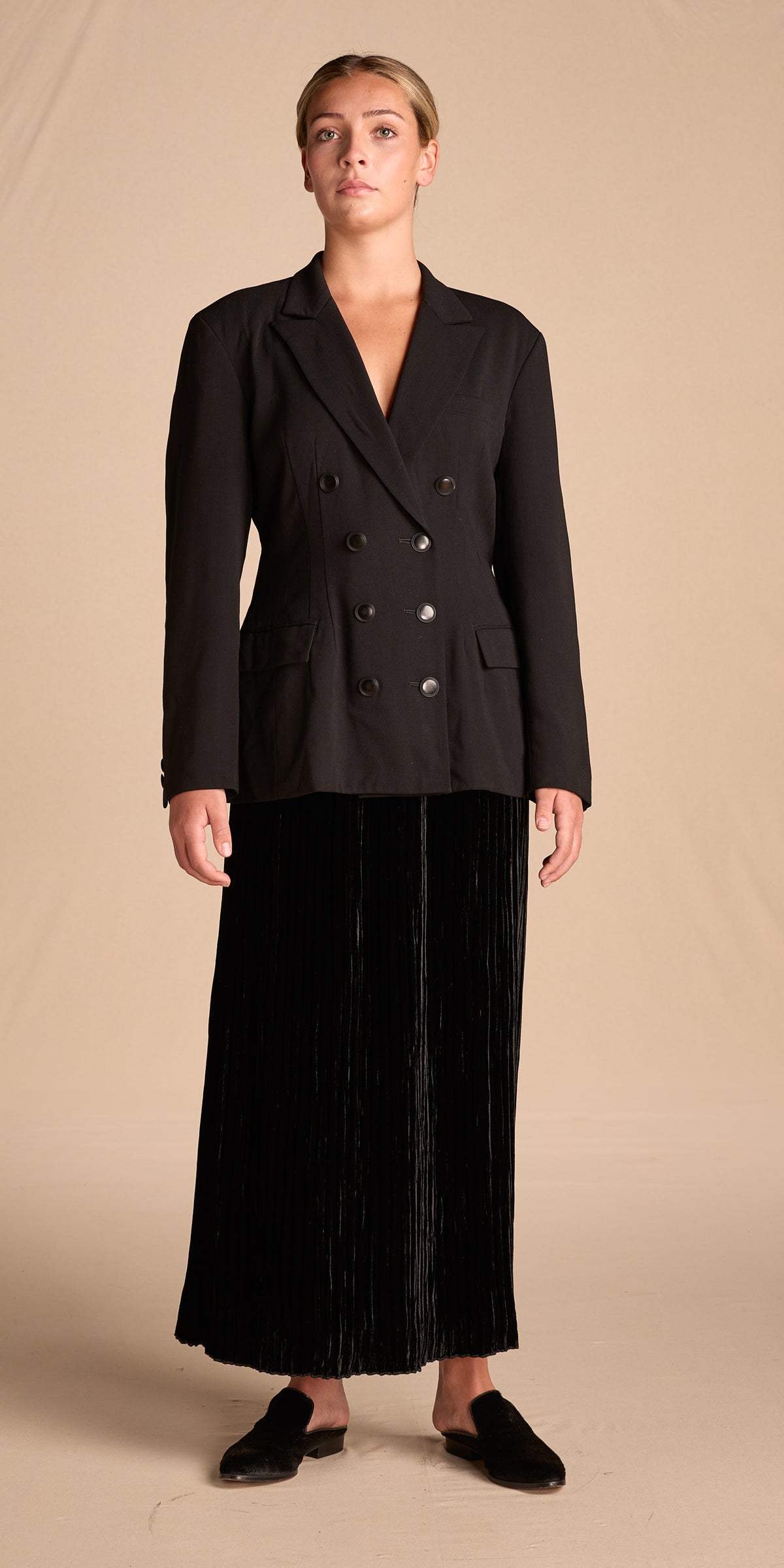 Holly Harp 1980s-1990s Velvet Skirt