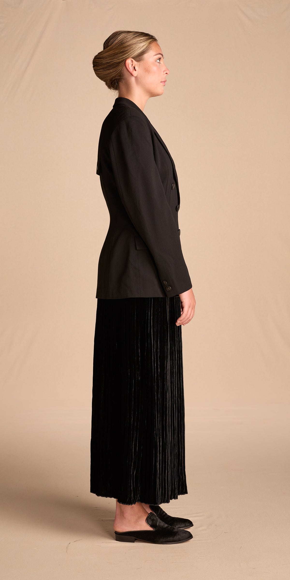Holly Harp 1980s-1990s Velvet Skirt