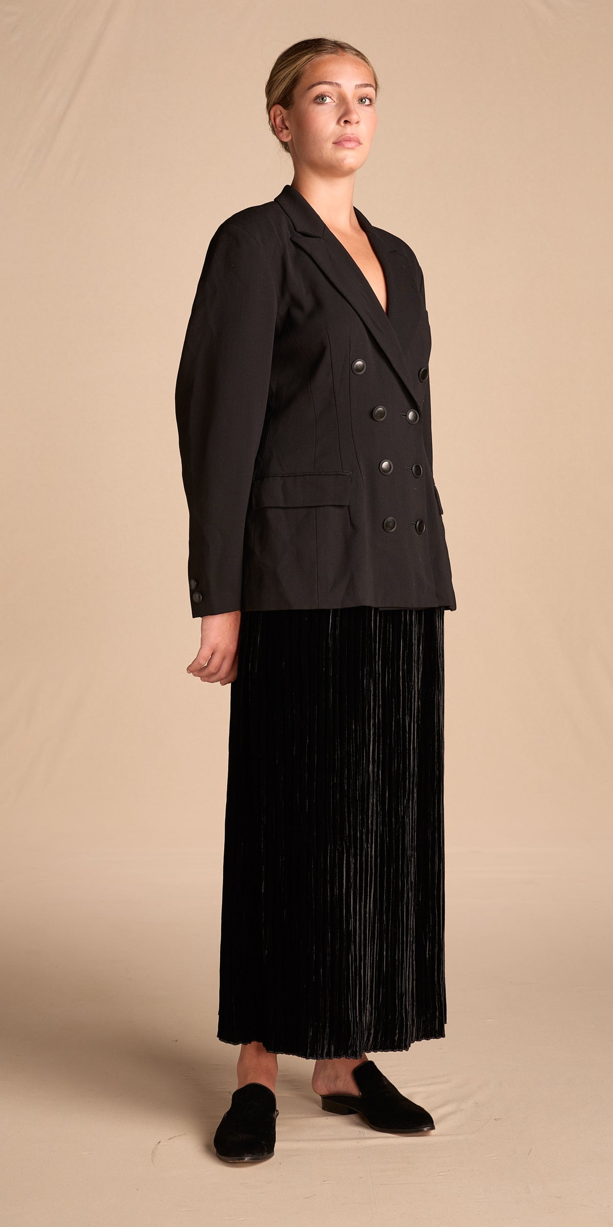 Holly Harp 1980s-1990s Velvet Skirt