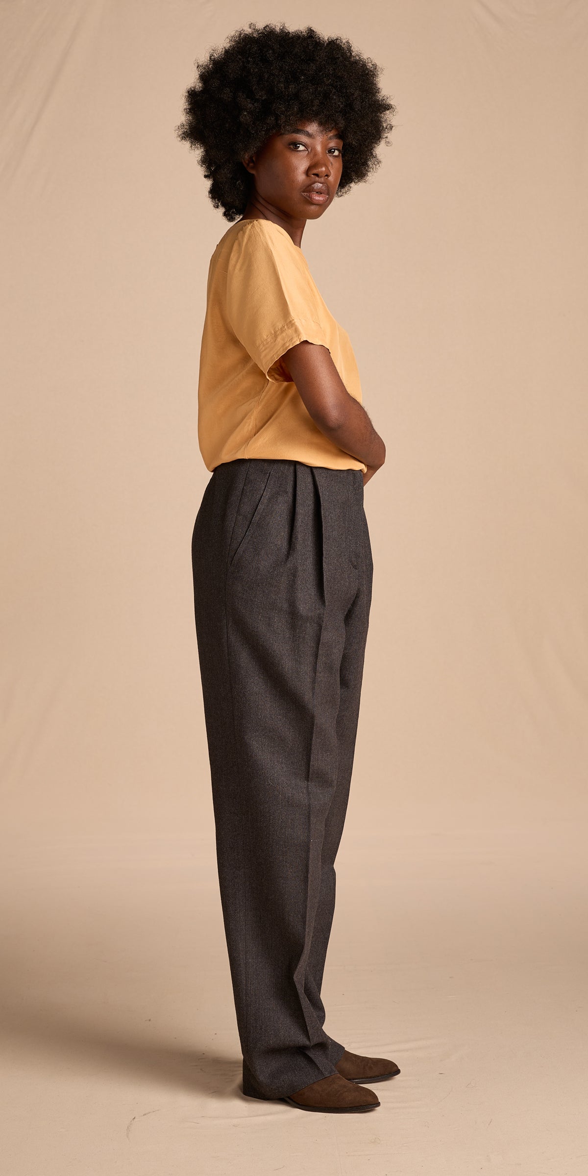 Valentino Studio 1980s Gray Trouser Pants