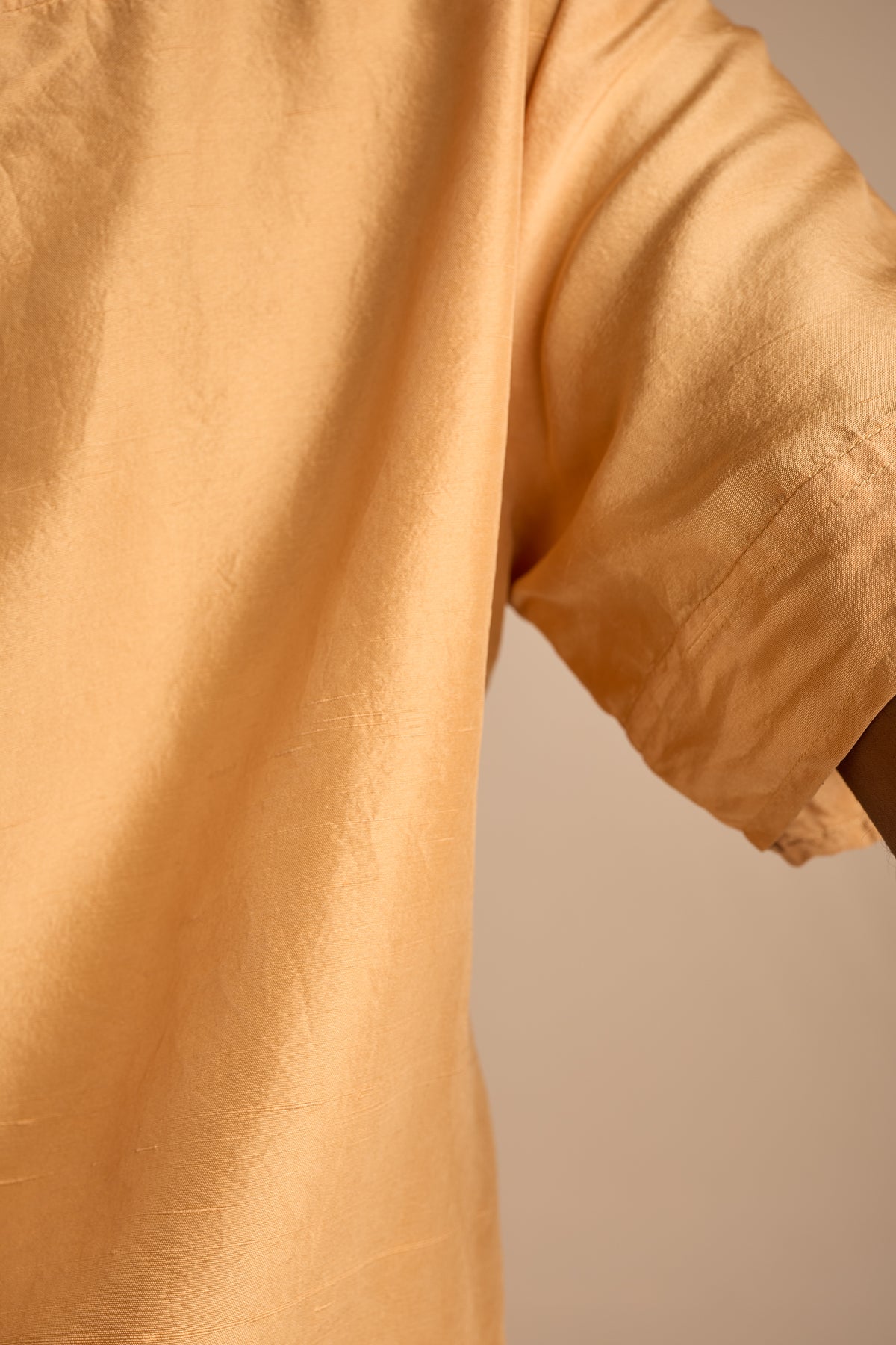 Yves Saint Laurent 1980s Mustard Silk Top