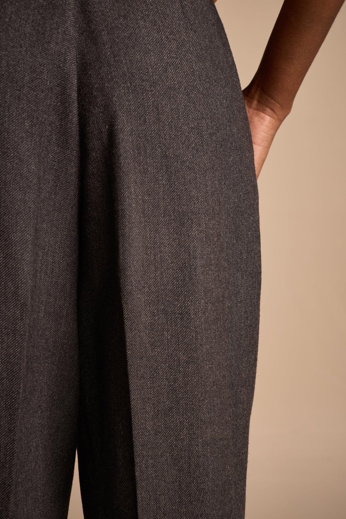 Valentino Studio 1980s Gray Trouser Pants