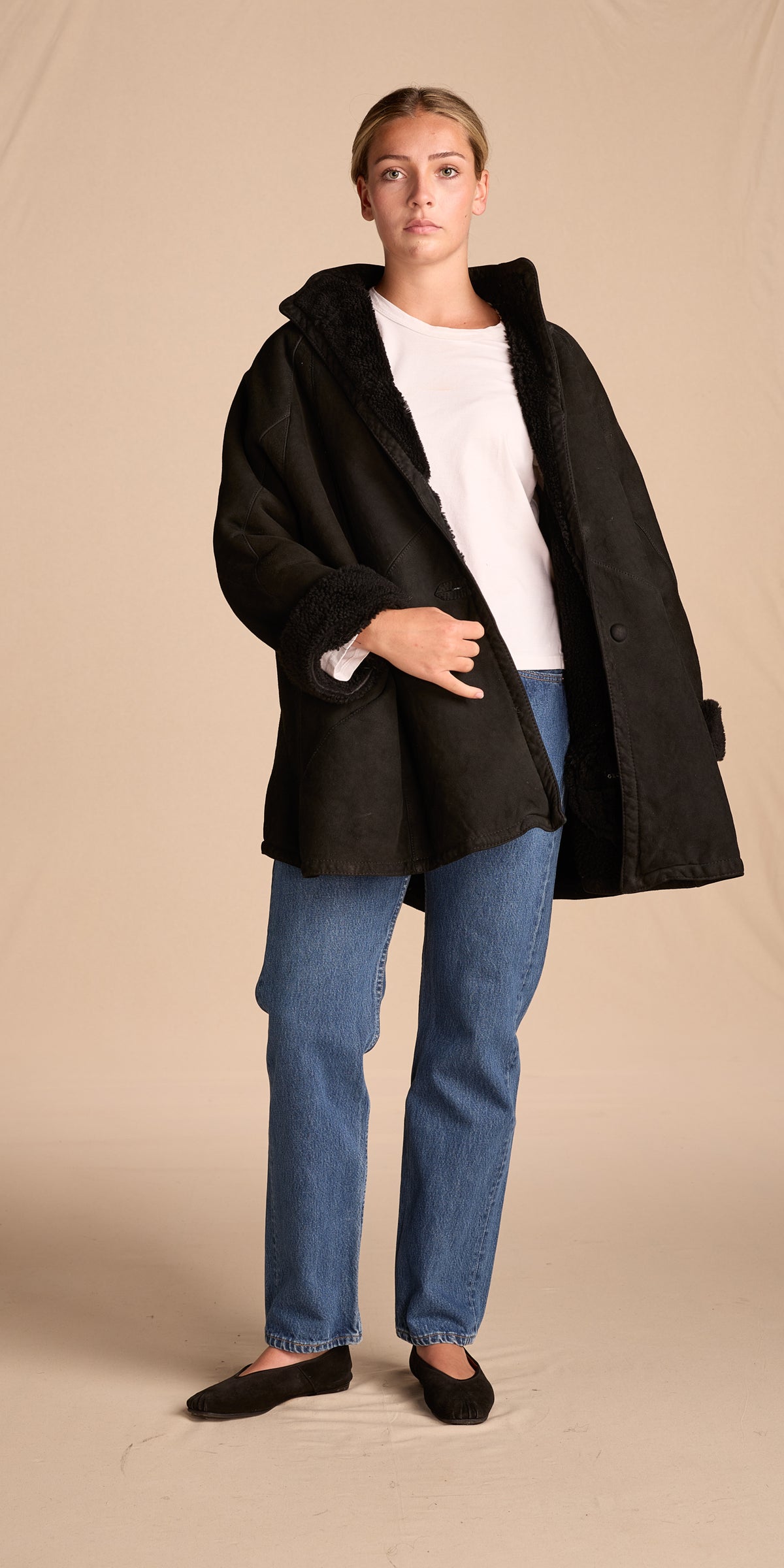 Geoffrey Beene 1980s Shearling Coat