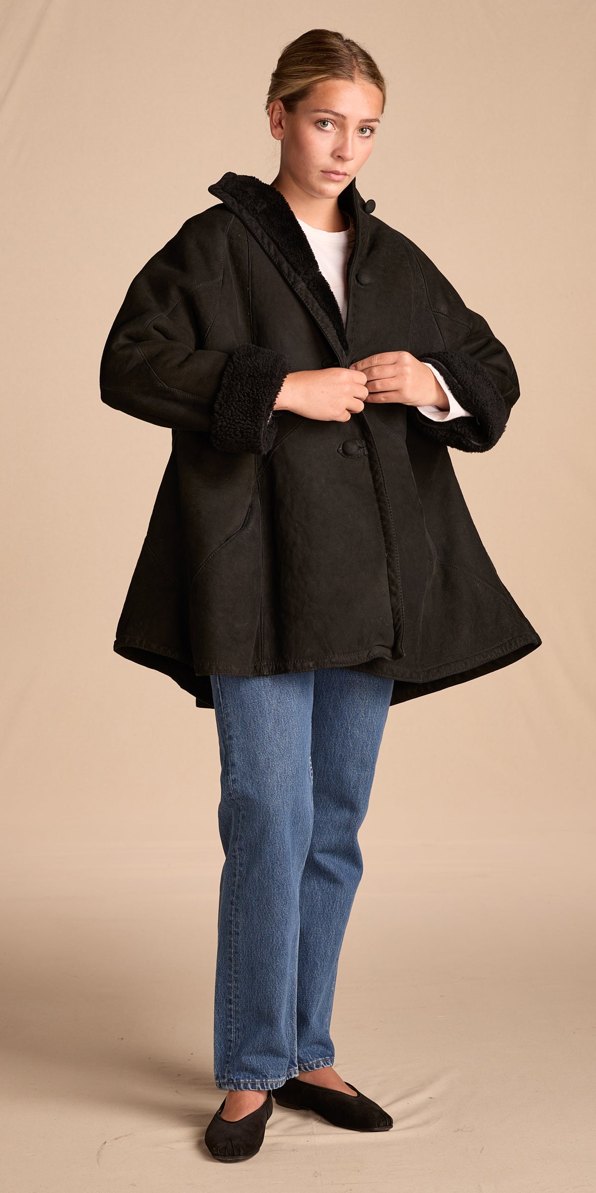 Geoffrey Beene 1980s Shearling Coat