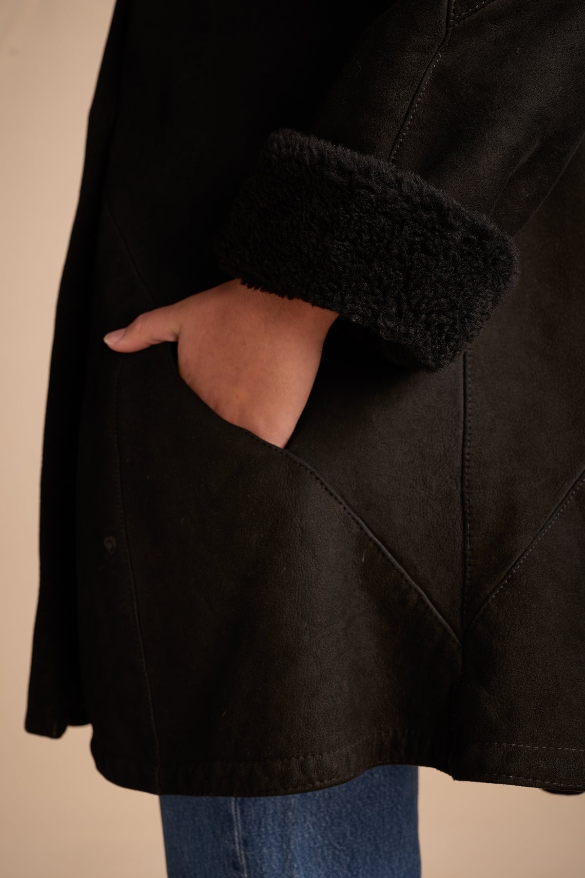 Geoffrey Beene 1980s Shearling Coat