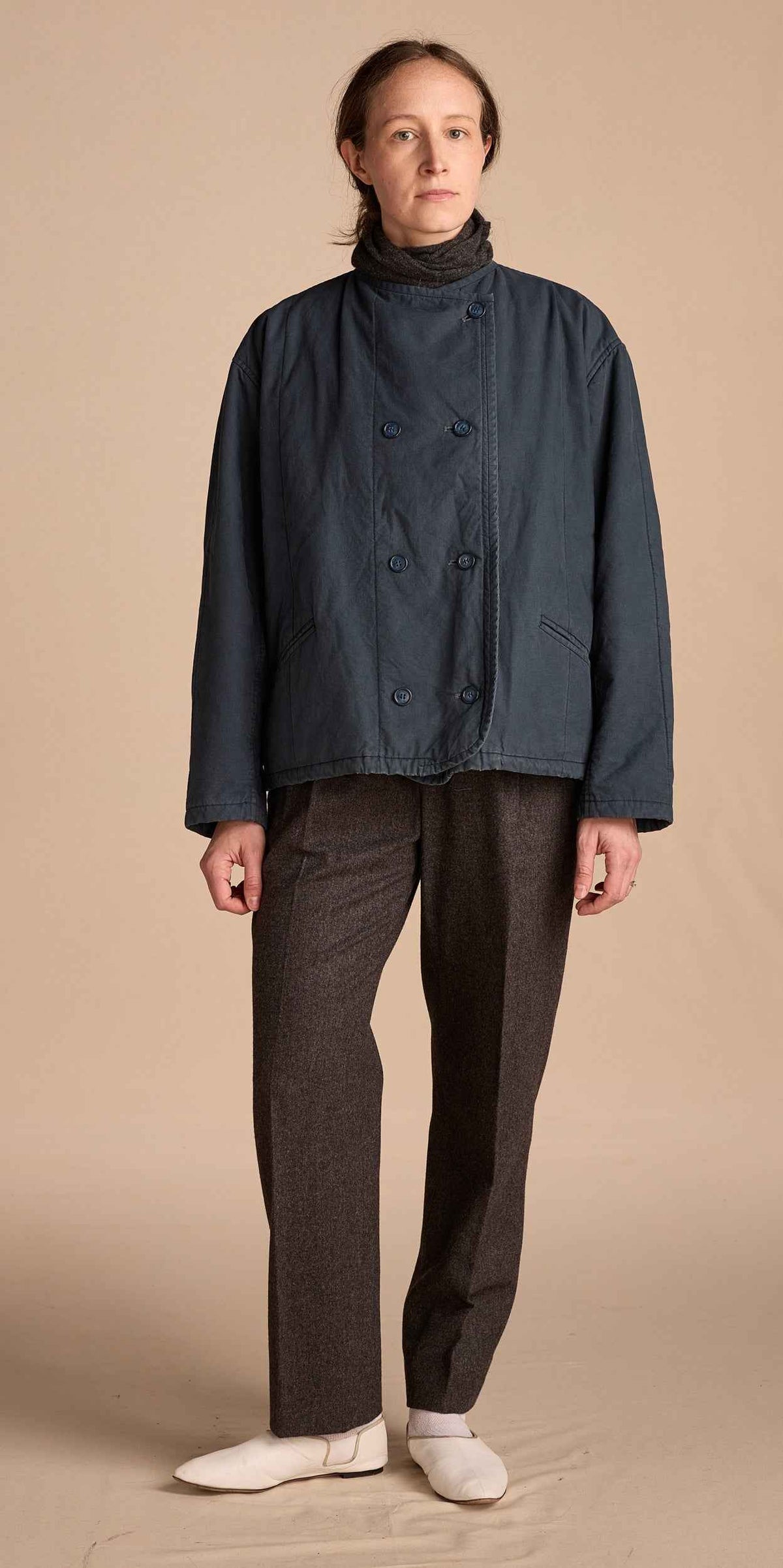 Y's by Yohji Yamamoto 1970s Teal Cotton Jacket