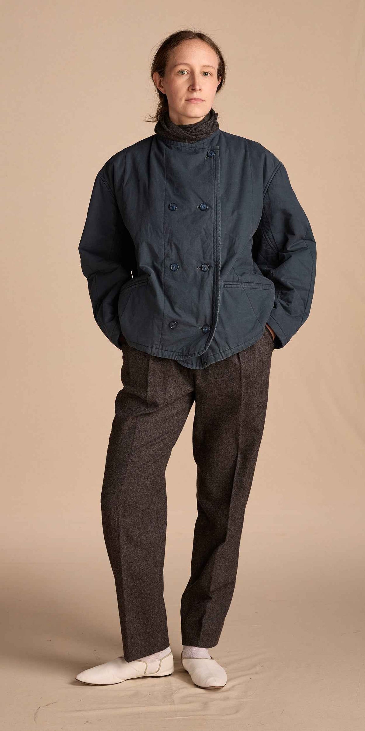 Y's by Yohji Yamamoto 1970s Teal Cotton Jacket