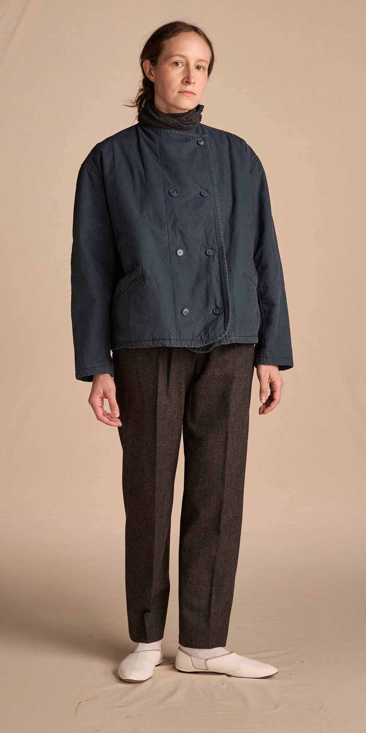 Y's by Yohji Yamamoto 1970s Teal Cotton Jacket