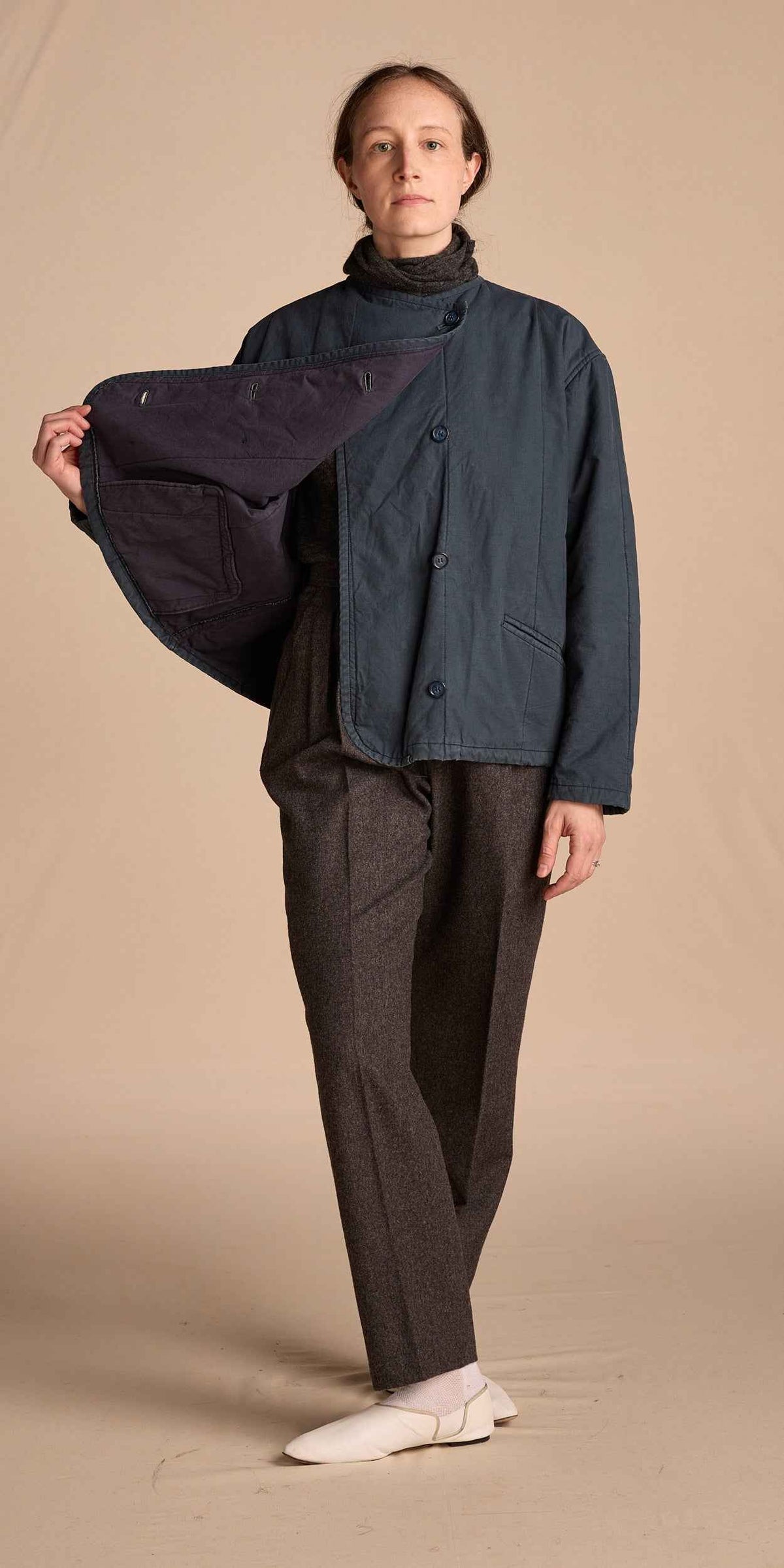 Y's by Yohji Yamamoto 1970s Teal Cotton Jacket