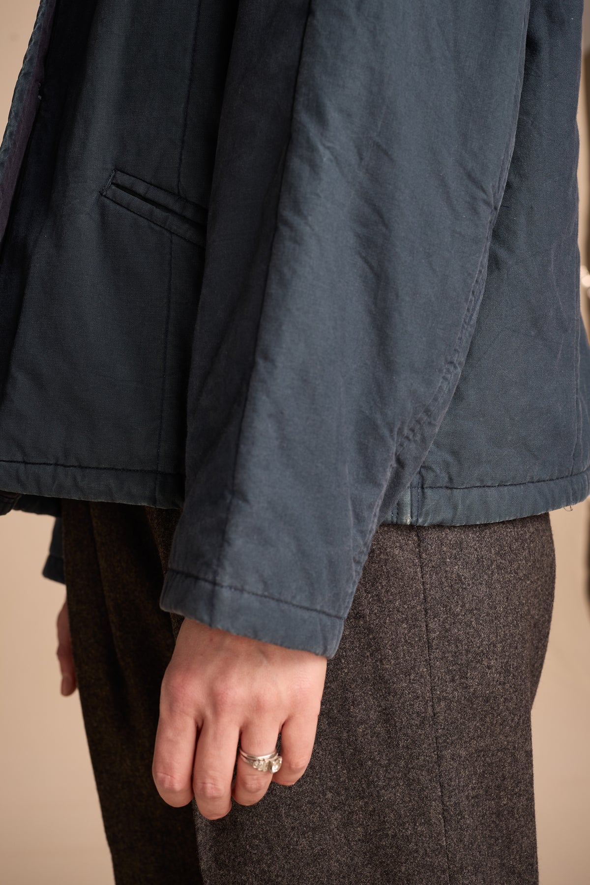 Y's by Yohji Yamamoto 1970s Teal Cotton Jacket