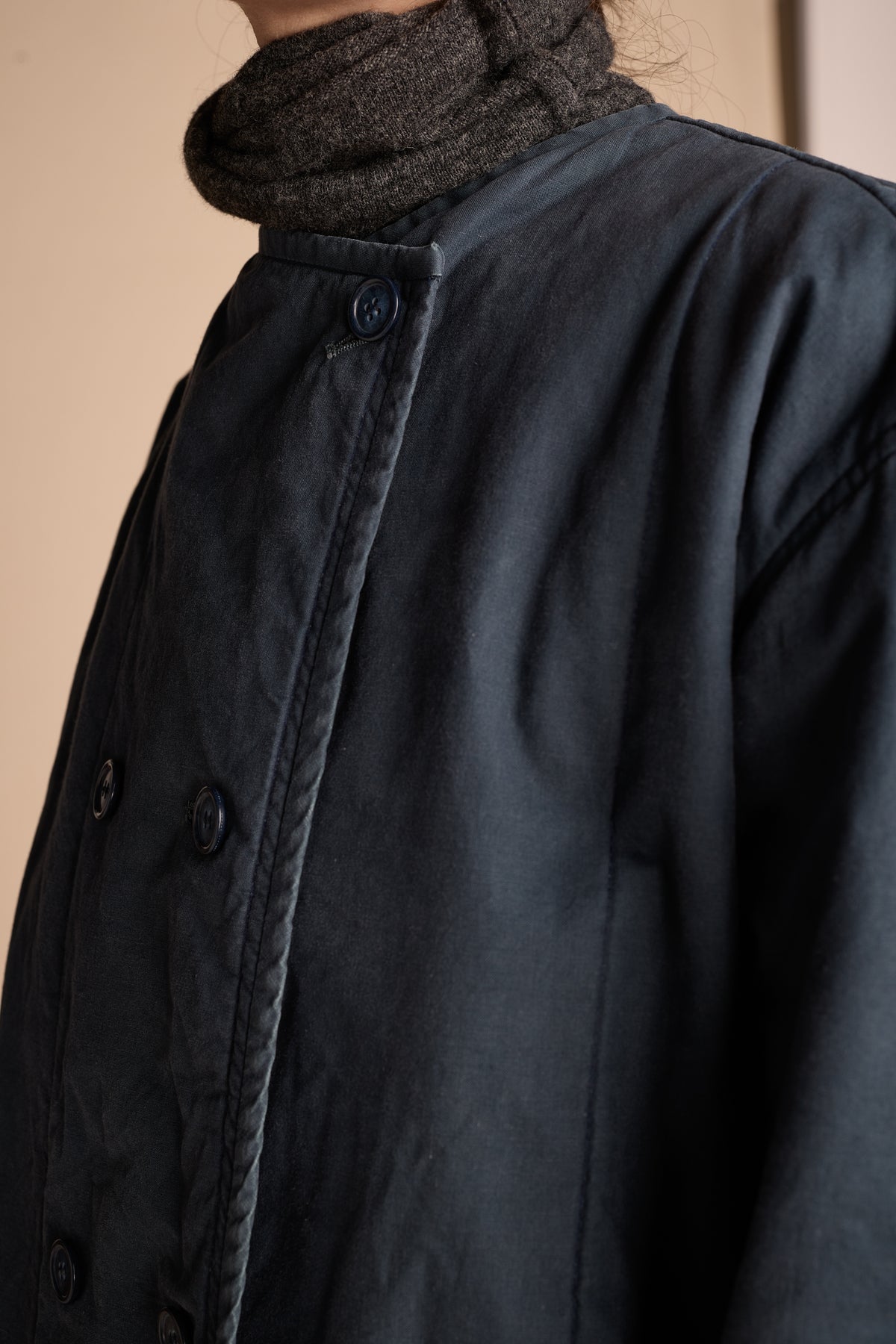 Y's by Yohji Yamamoto 1970s Teal Cotton Jacket