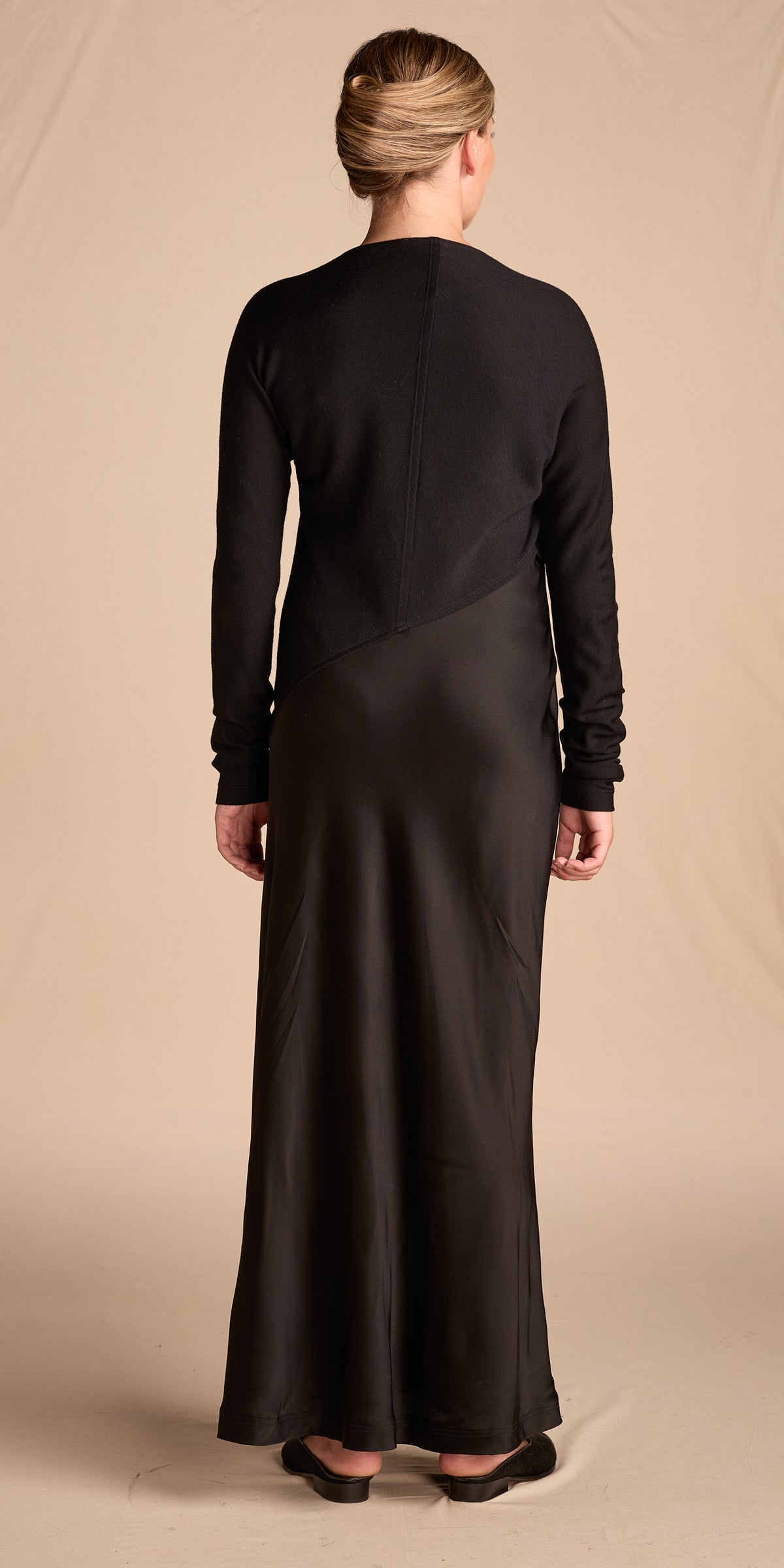 Donna Karan Vintage 1990s-2000s Black Crepe Dress