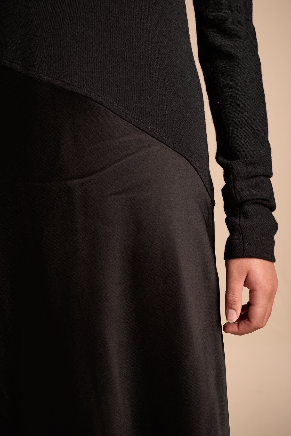 Donna Karan Vintage 1990s-2000s Black Crepe Dress