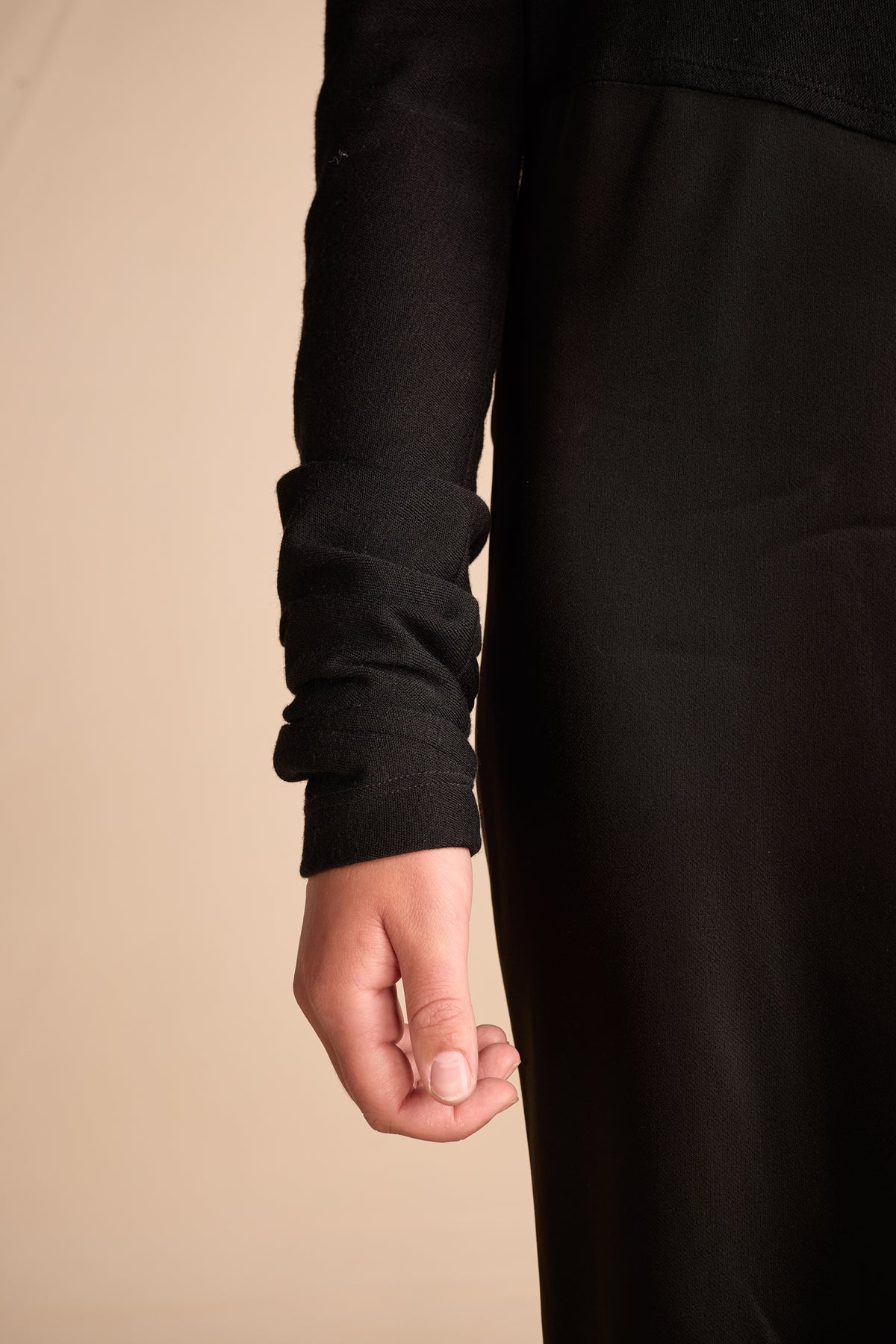 Donna Karan Vintage 1990s-2000s Black Crepe Dress
