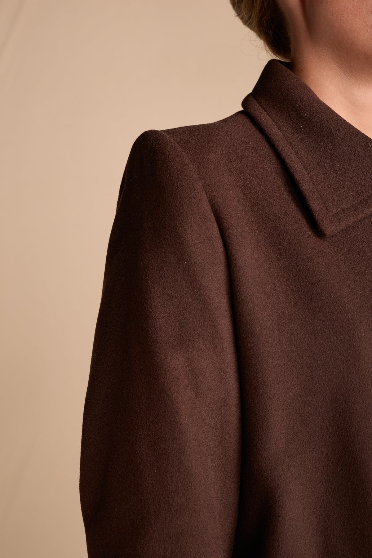 Yves Saint Laurent 1990s Chocolate Brown Wool Coat
