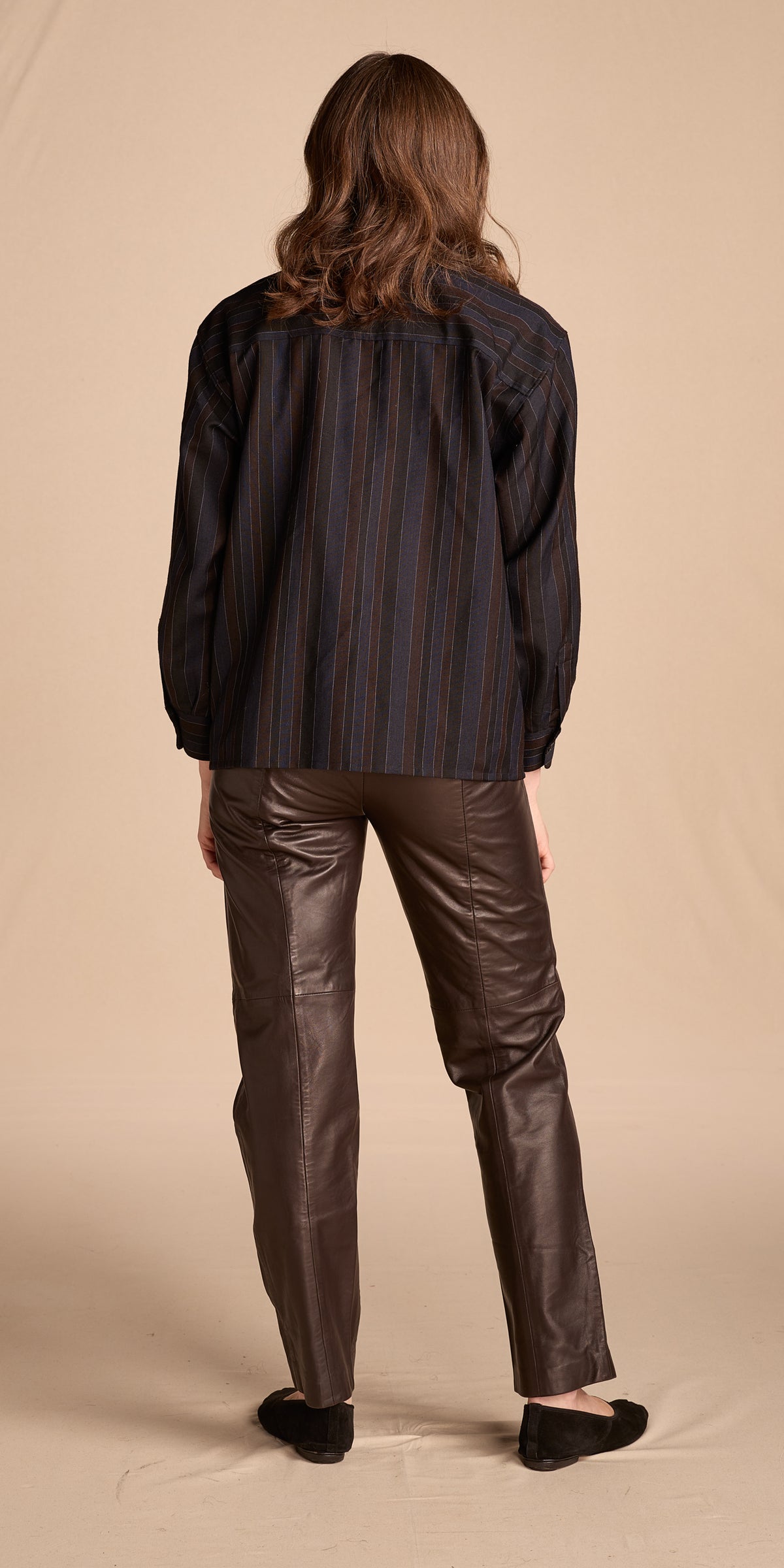 Yves Saint Laurent 1980s Striped Wool Shirt
