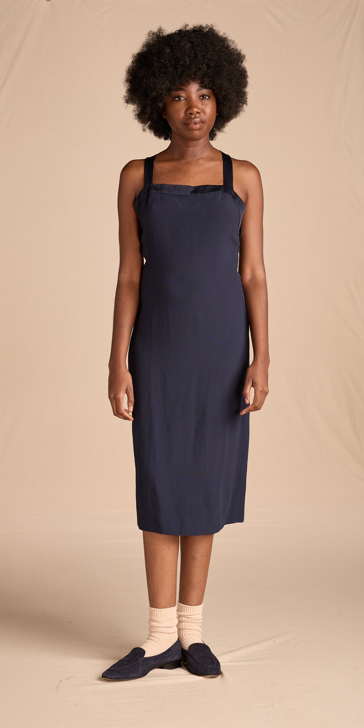 Yves Saint Laurent Spring/Summer 1999 Deep Teal Crepe Dress