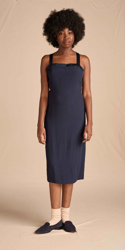 Yves Saint Laurent Spring/Summer 1999 Deep Teal Crepe Dress