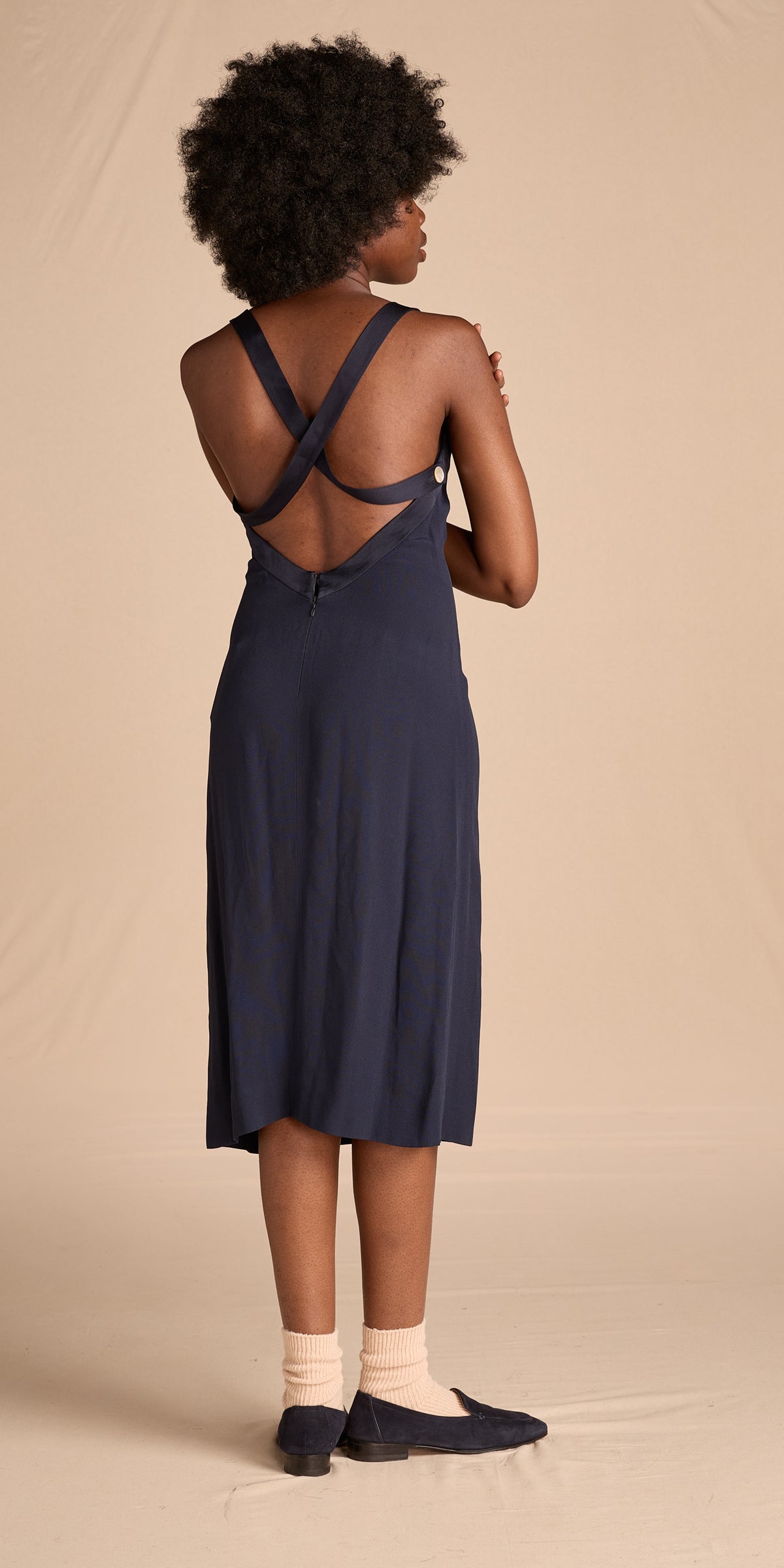 Yves Saint Laurent Spring/Summer 1999 Deep Teal Crepe Dress