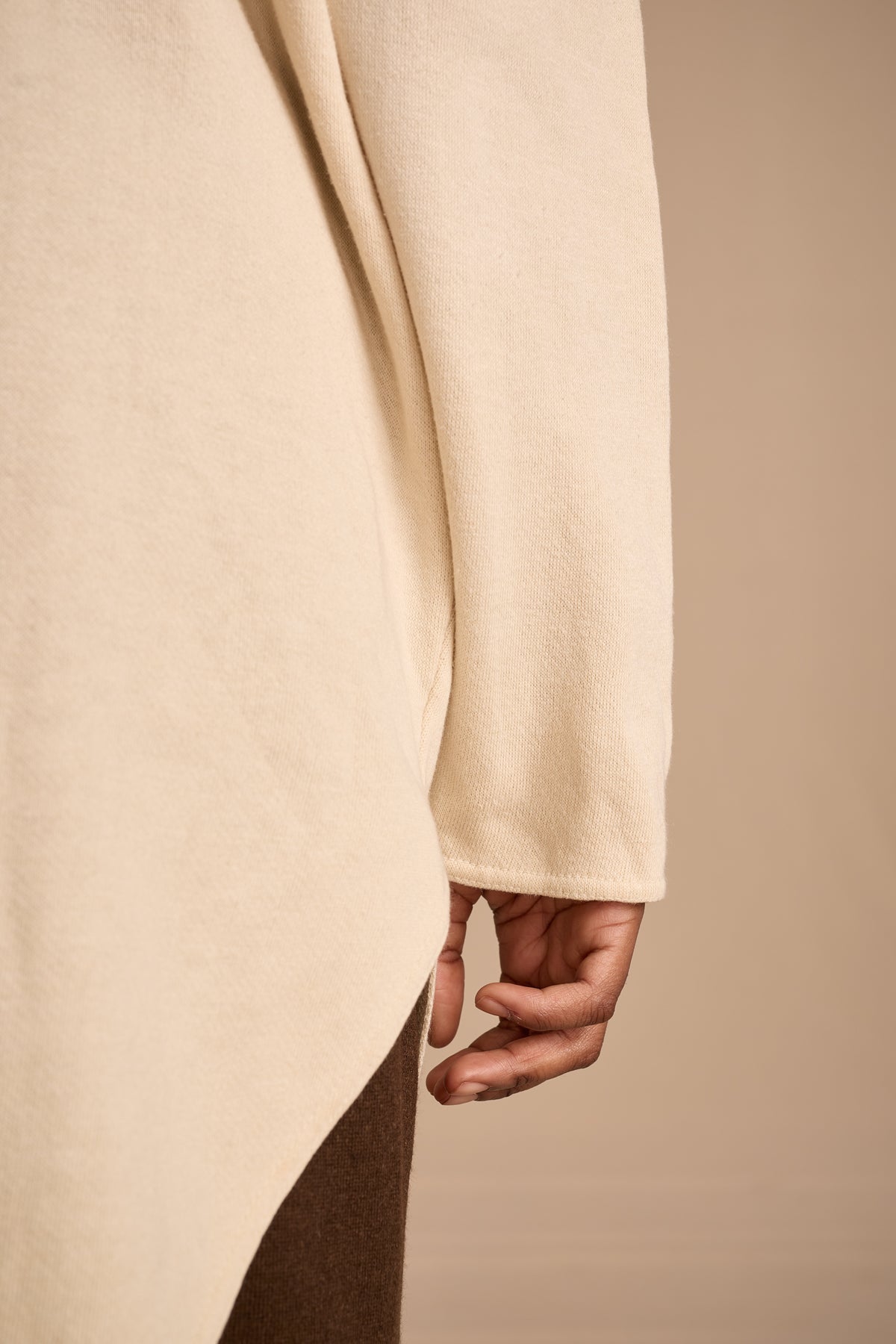 Norma Kamali Early 1980s Oatmeal Cotton Tunic