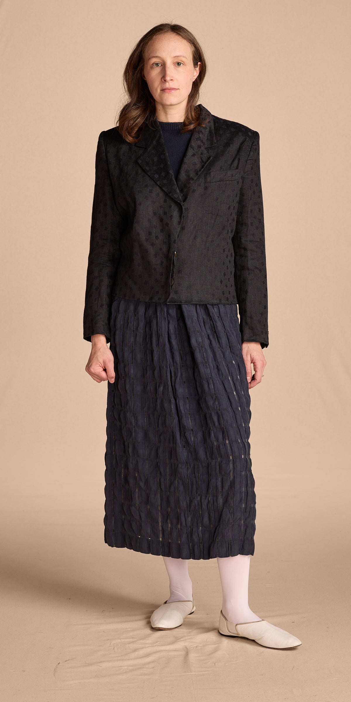 Giorgio Armani 1970s Navy Cotton Jacket