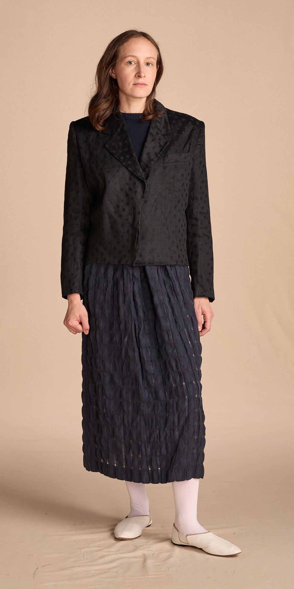 Giorgio Armani 1970s Navy Cotton Jacket