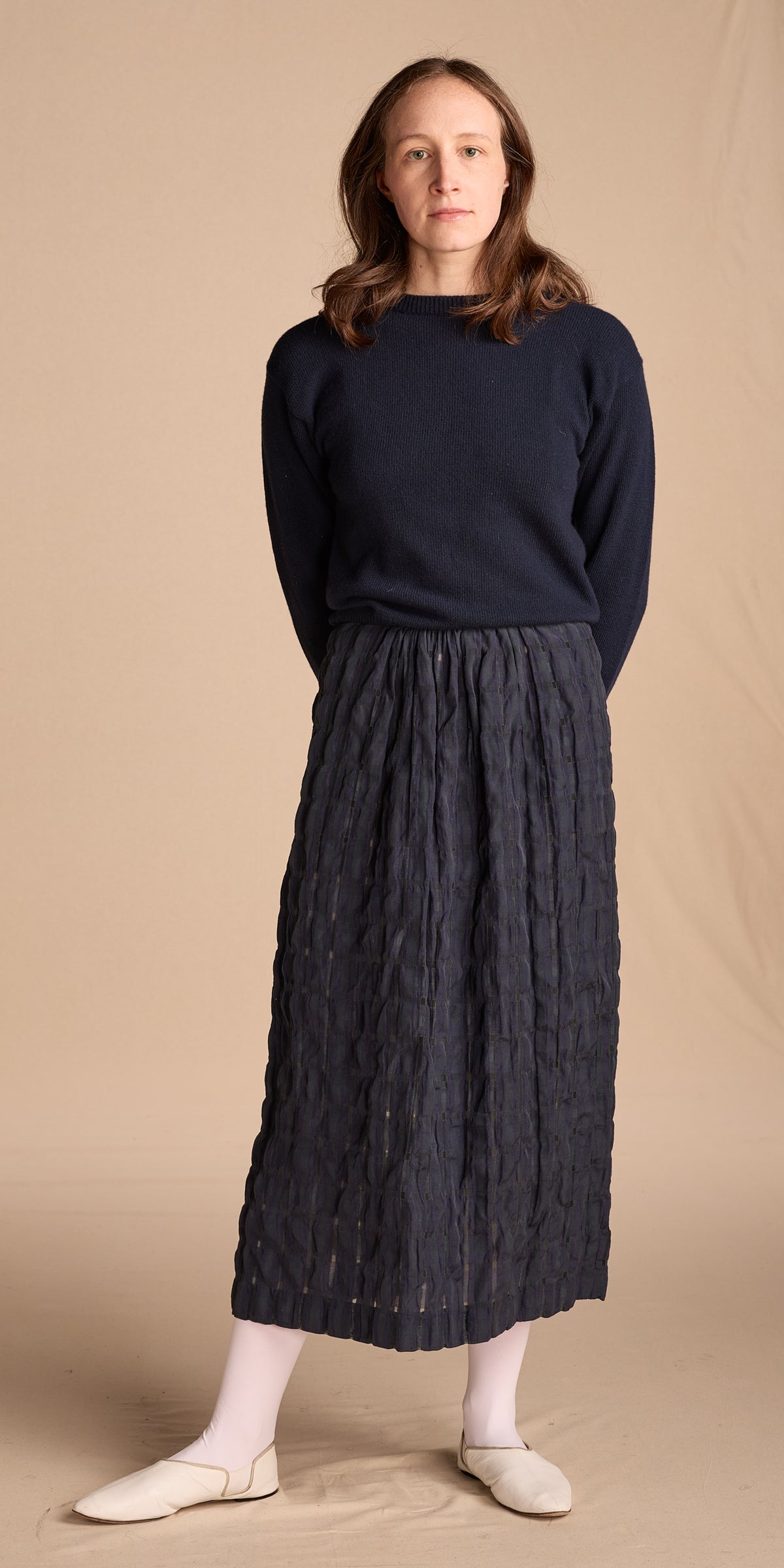 Zoran 1980s-1990s Navy Cashmere Sweater