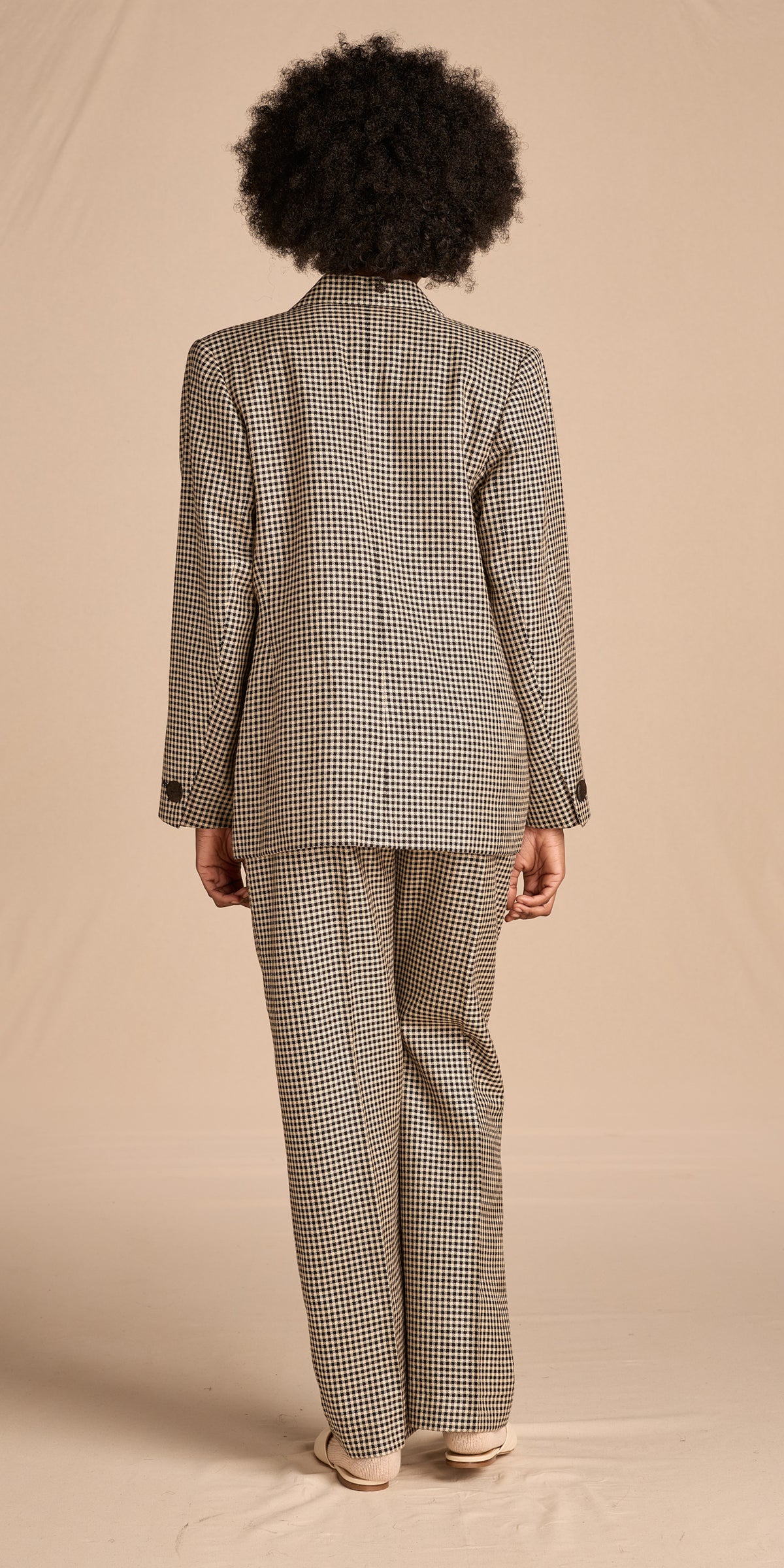 Yves Saint Laurent 1996 Wool-Silk Houndstooth Suit