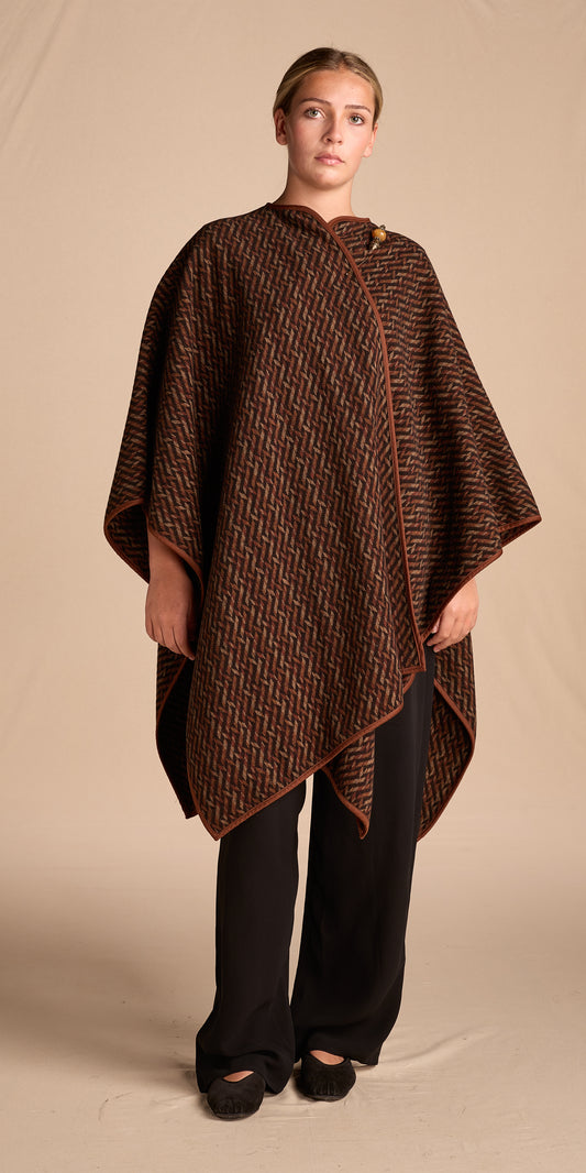 Giorgio Armani Fall/Winter 1981 Geometric Woven Cape
