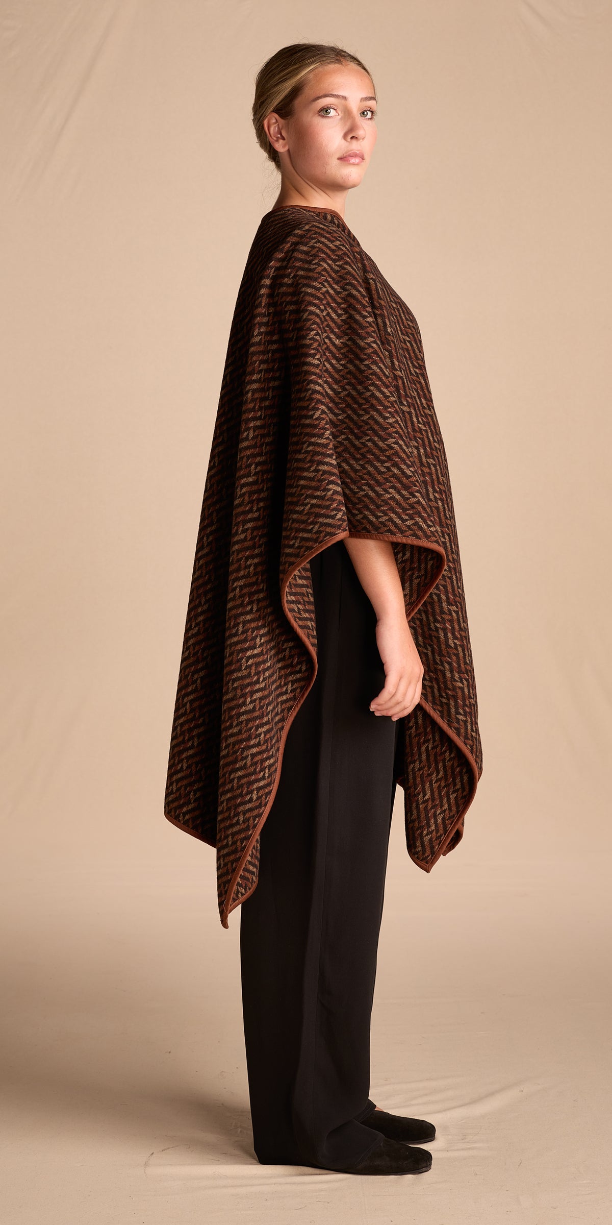 Giorgio Armani Fall/Winter 1981 Geometric Woven Cape
