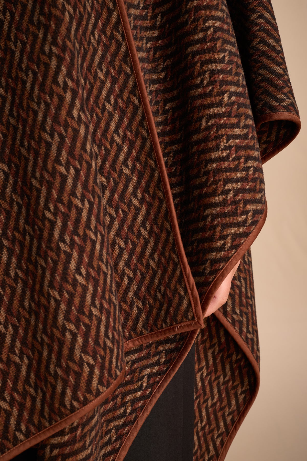 Giorgio Armani Fall/Winter 1981 Geometric Woven Cape