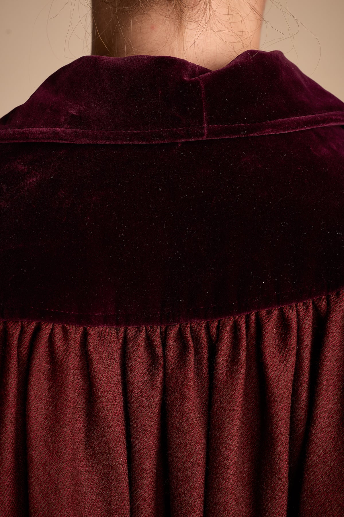 Yves Saint Laurent Fall/Winter 1981 Burgundy Wool Cape