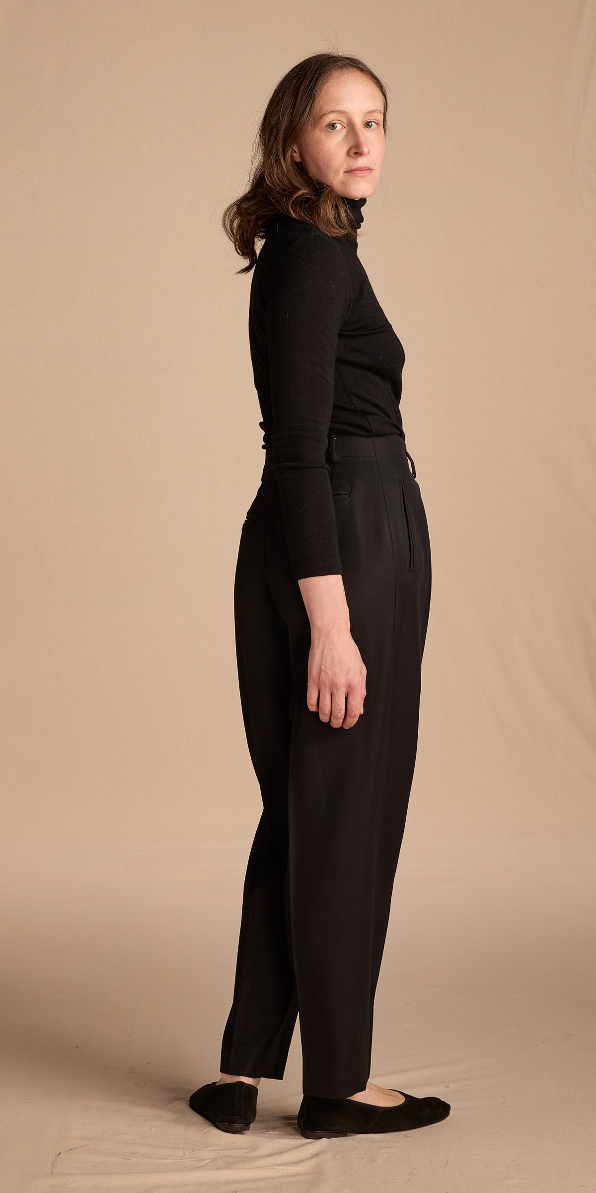 Y's by Yohji Yamamoto 2000s Black Wool Turtleneck