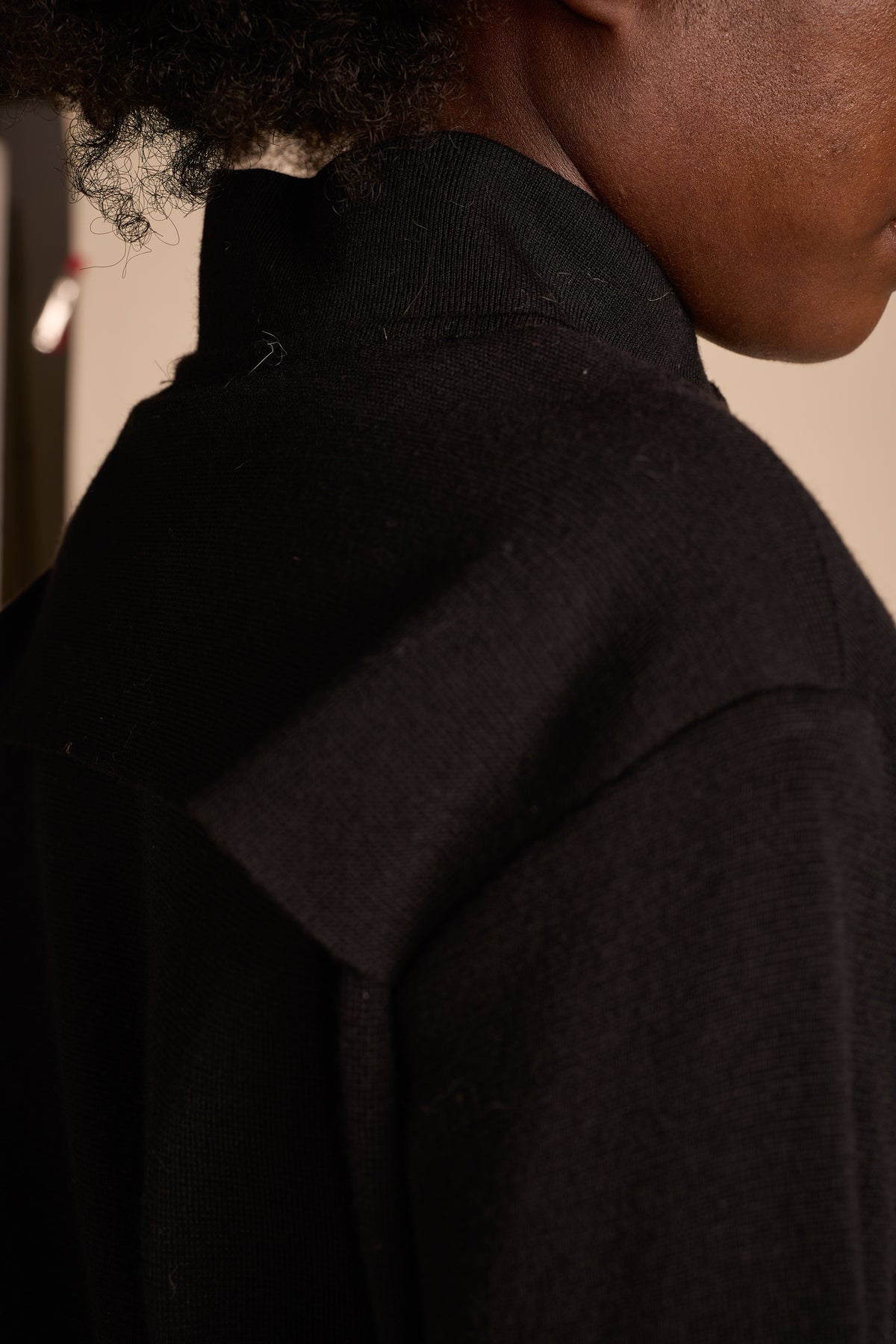 Issey Miyake 1980s Black Wool Sweater